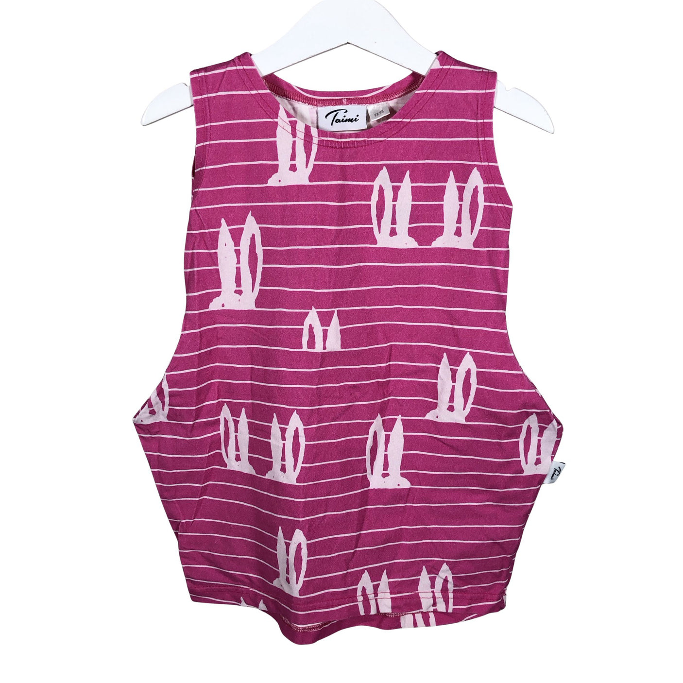 Tyttöjen Taimi - Trikoomekko, koko 92 - 98 - Pinkki (1)