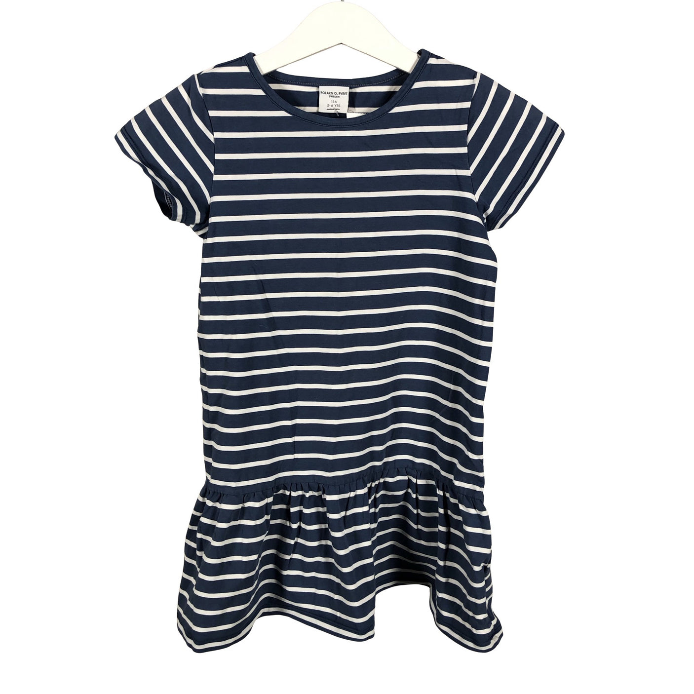 Tyttöjen Polarn O. Pyret Maternity - Trikoomekko, koko 110 - 116 - Sininen (2)