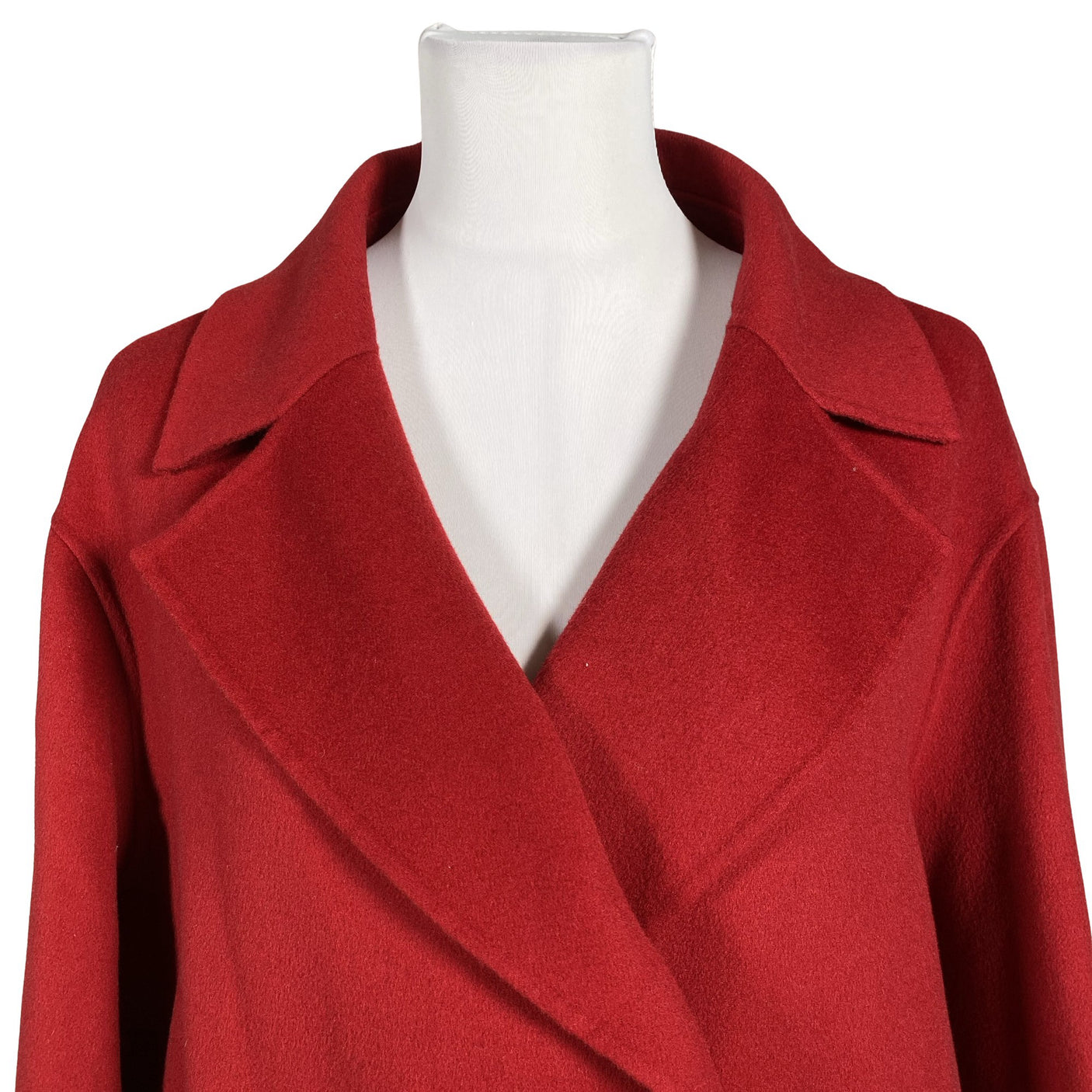 Naisten MaxMara Studio - Villakangastakki, koko 40 - Punainen (3)