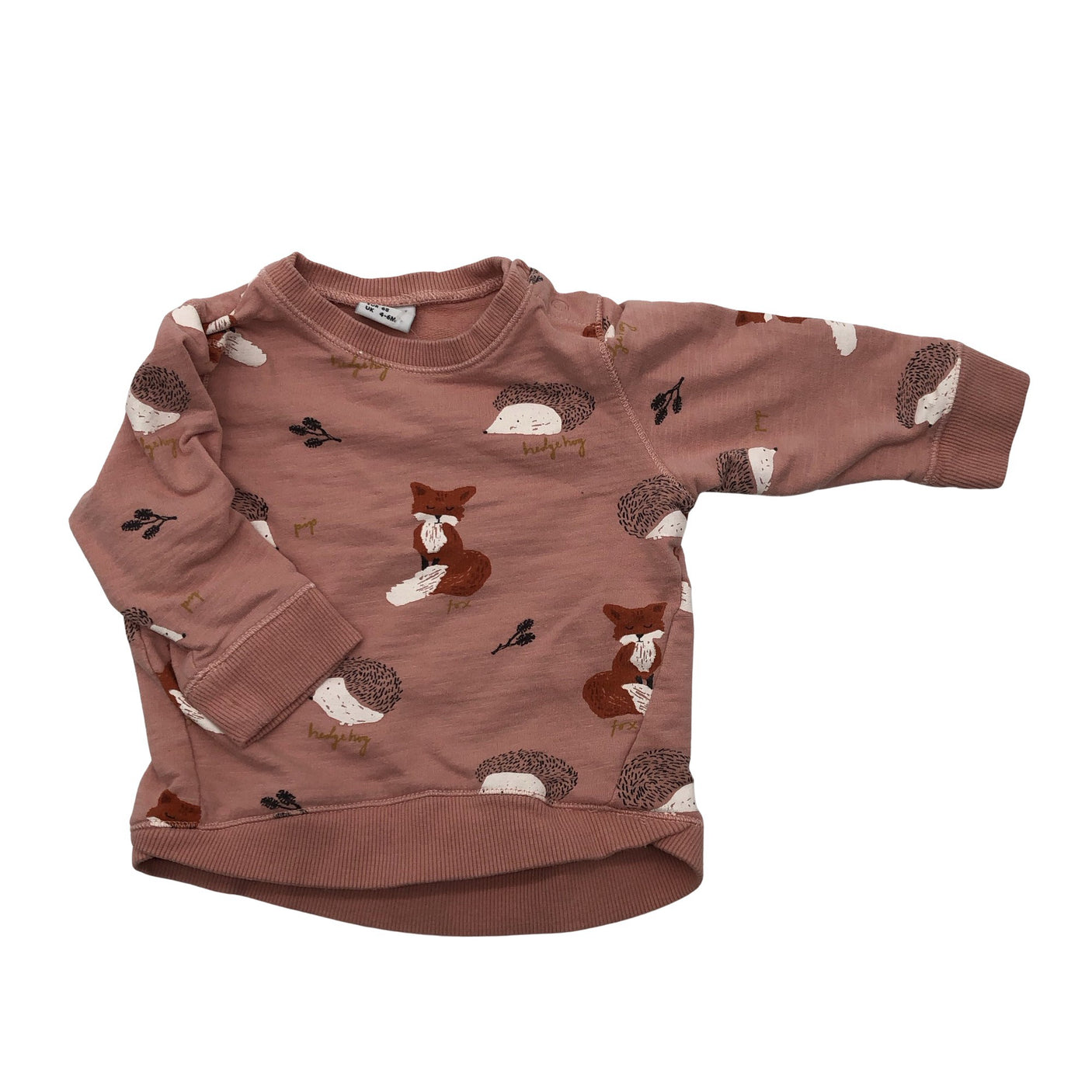 Unisex Lindex - Collegepaita, koko 62 - 68 - Vaaleanpunainen (1)