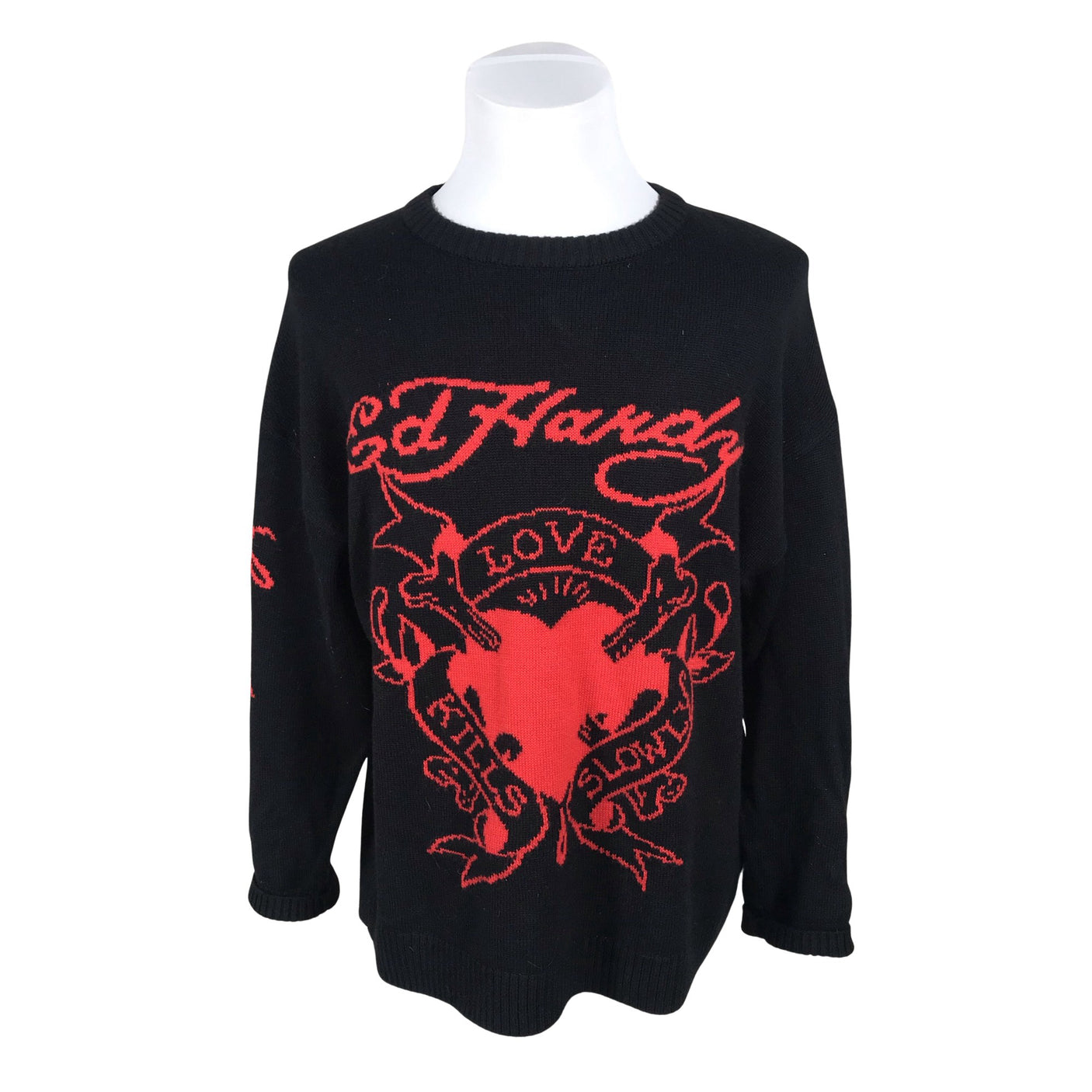 Miesten Ed Hardy - Neulepaita, koko M - Musta (1)