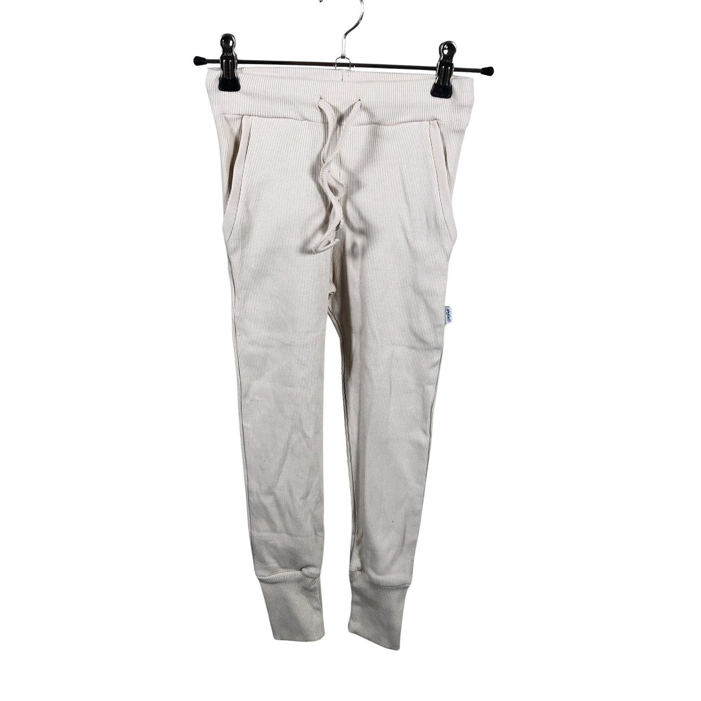 Unisex Gugguu - Trikoohousut, koko 110 - 116 - Beige (2)