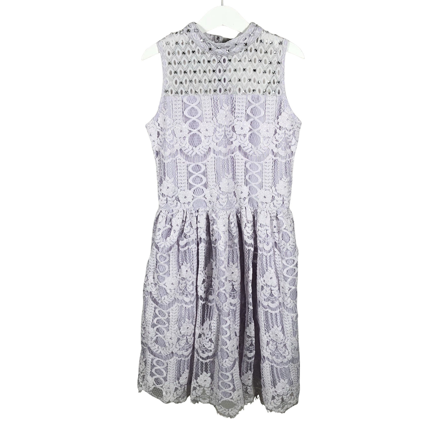 Tyttöjen River Island - Juhlamekko, koko 140 - 146 - Violetti (2)