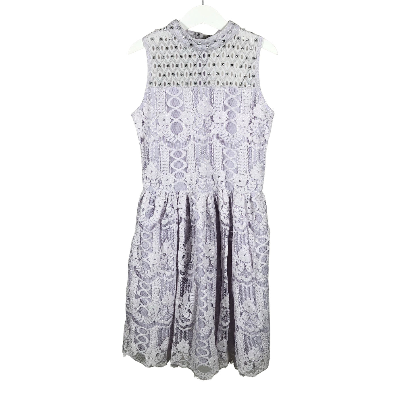 Tyttöjen River Island - Juhlamekko, koko 140 - 146 - Violetti (1)