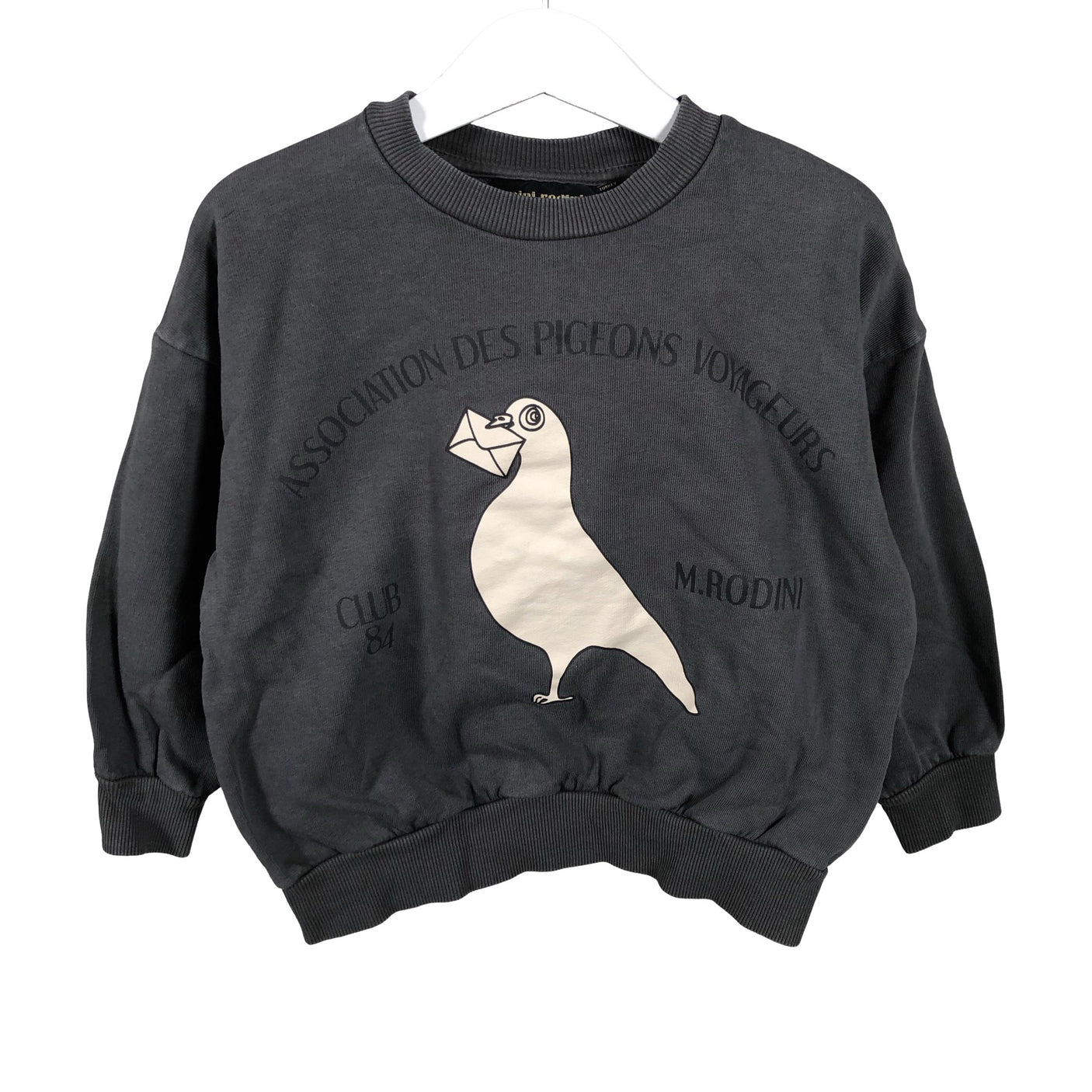 Unisex Mini Rodini - Collegepaita, koko 104 - 110 - Harmaa (2)