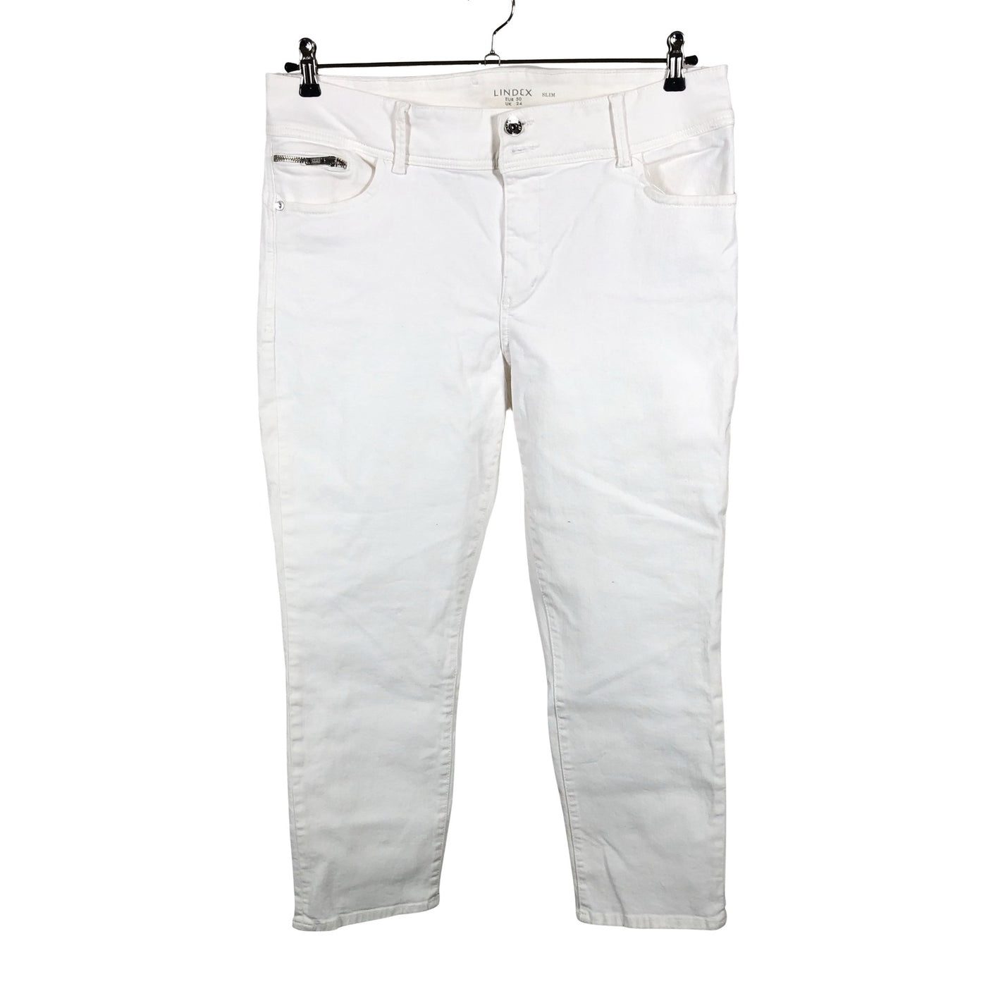 Naisten Lindex - Farkut, koko 50 - Valkoinen (1)