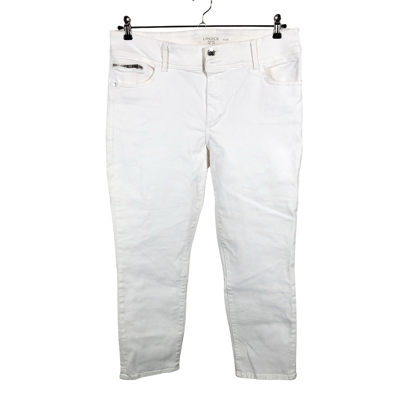 Naisten Lindex - Farkut, koko 50 - Valkoinen (2)