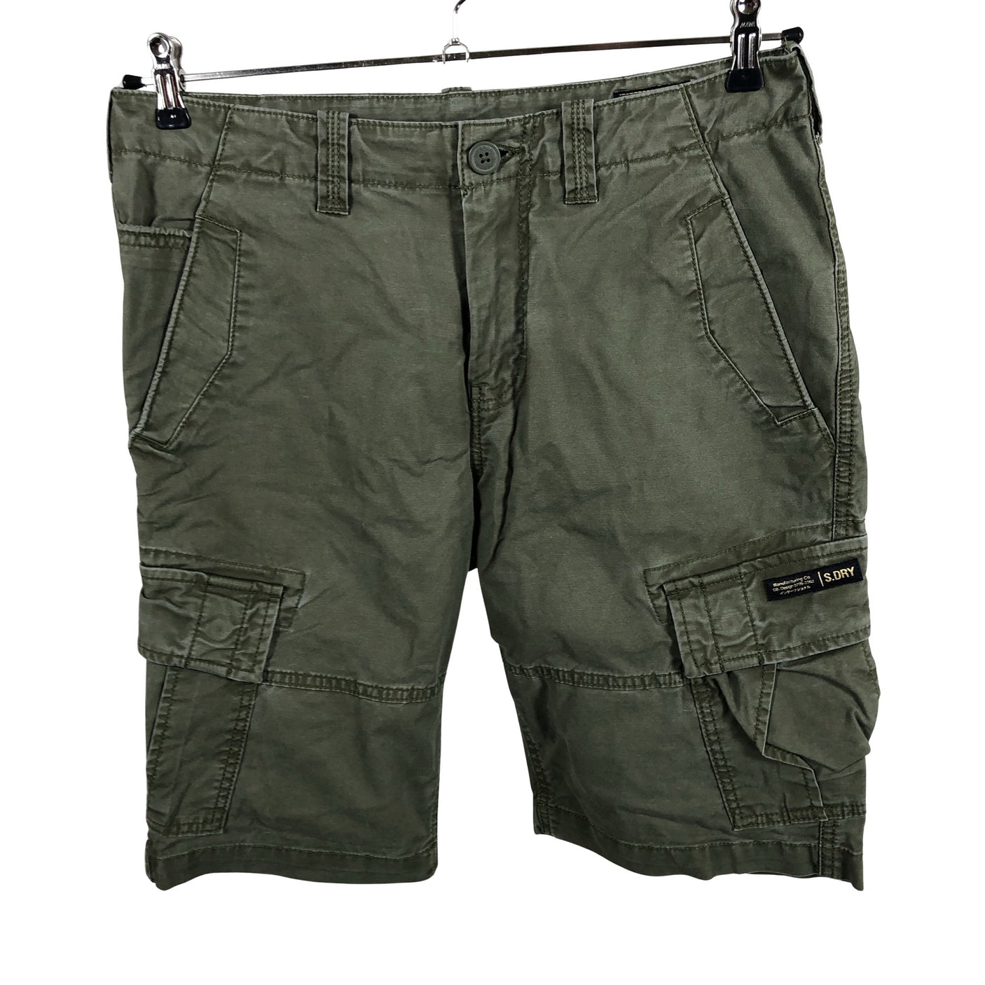 Naisten Superdry - Shortsit, koko W32 - Vihreä (2)
