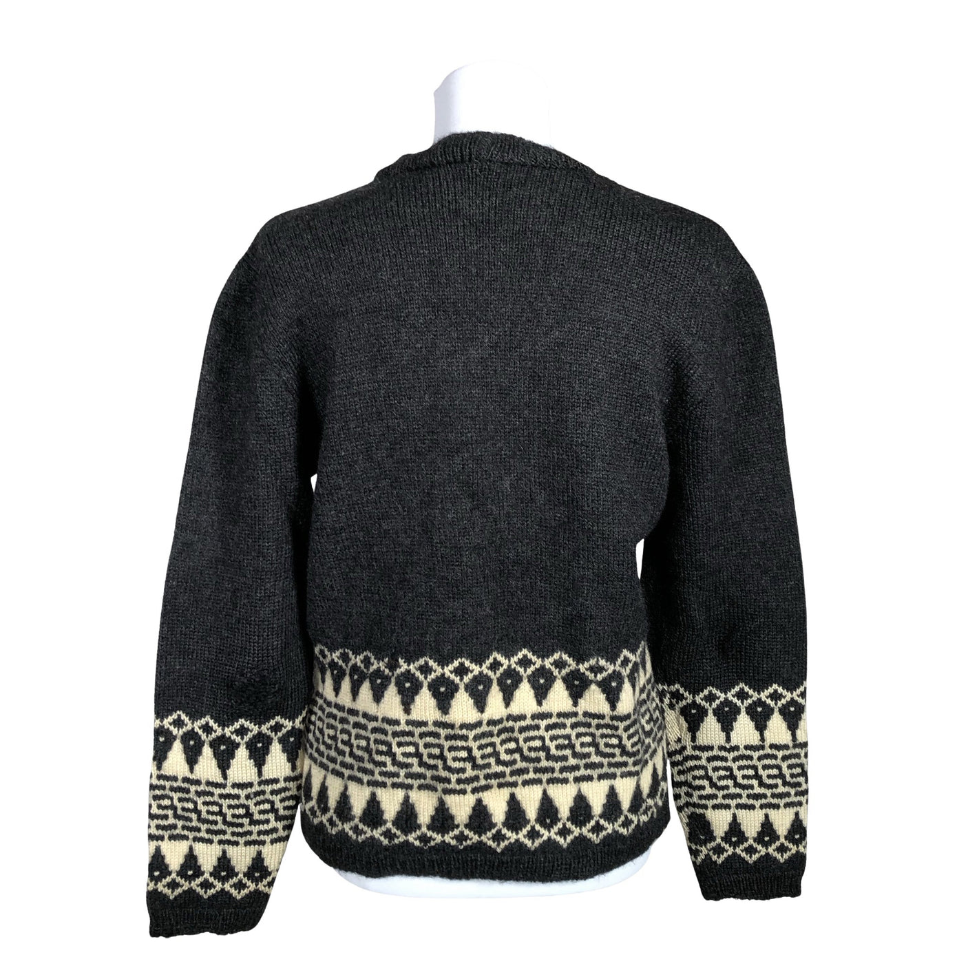 Naisten Handmade - Neulepaita, koko 38 - Harmaa (2)