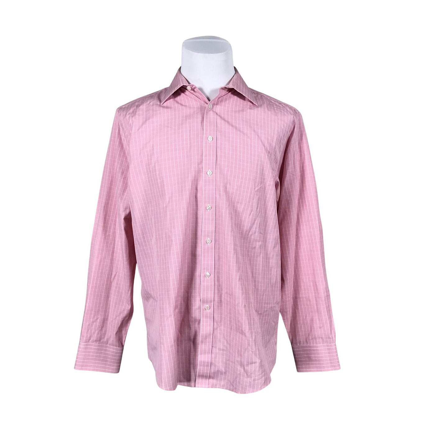Miesten Thomas Pink - Kauluspaita, koko L - Vaaleanpunainen (1)