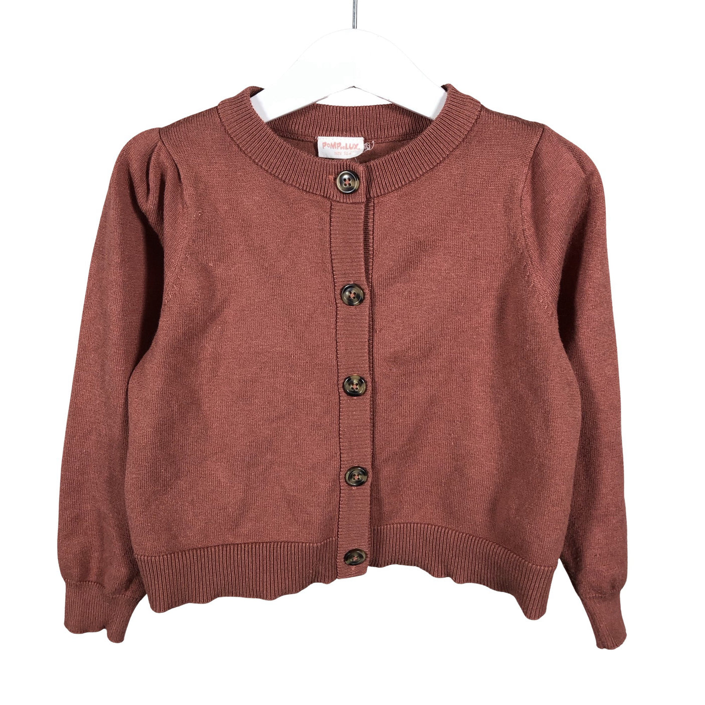 Tyttöjen POMPdeLUX - Neulepaita, koko 98 - 104 - Vaaleanpunainen (2)