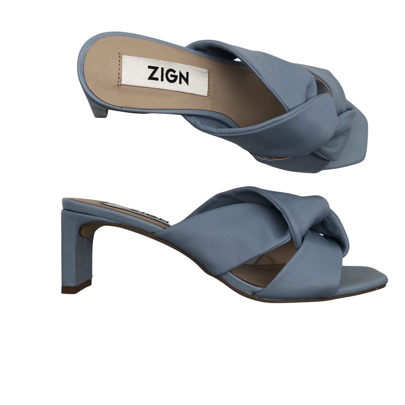 Naisten Zign - Korolliset sandaalit, koko 40 - Vaaleansininen (1)