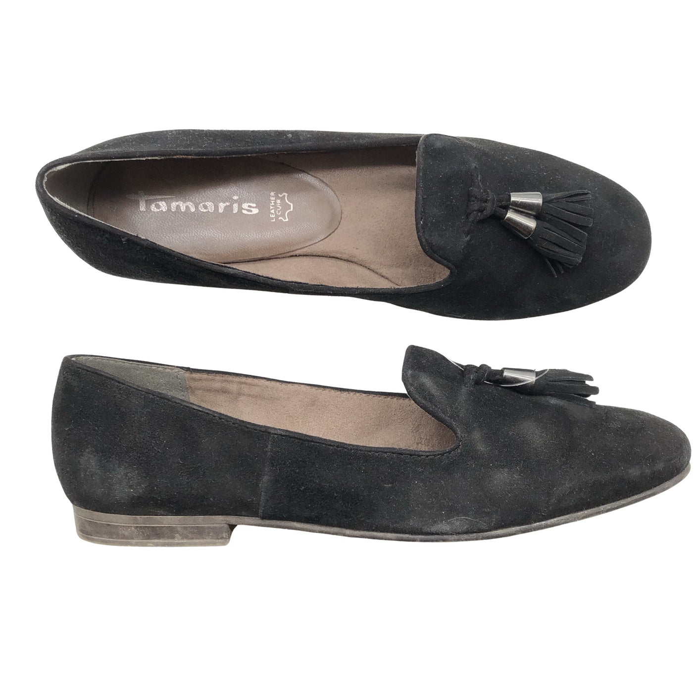 Naisten Tamaris - Loaferit, koko 40 - Musta (2)