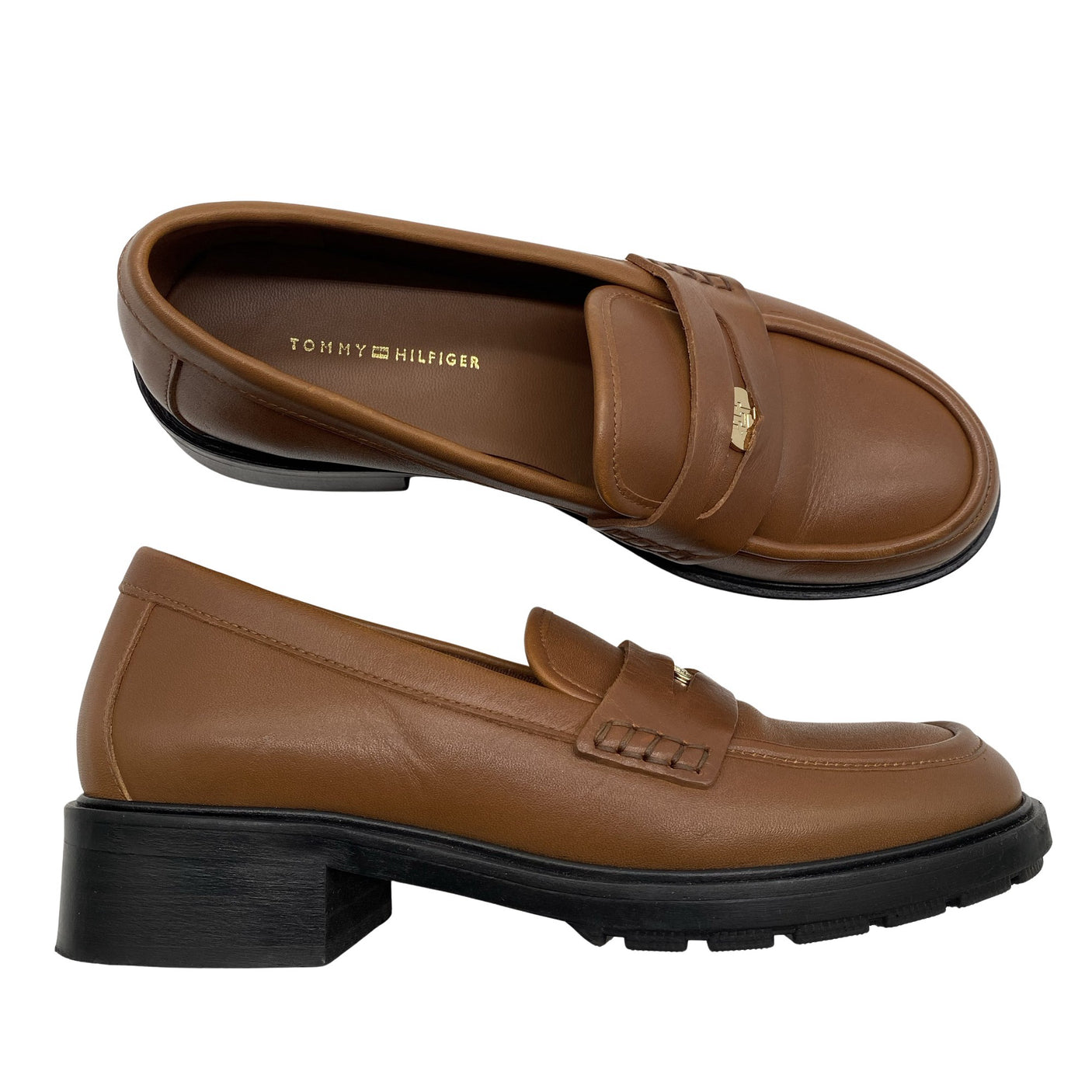 Naisten Tommy Hilfiger - Loaferit, koko 38 - Ruskea (1)