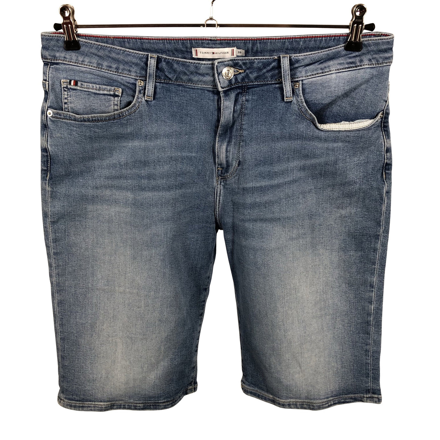 Naisten Tommy Hilfiger - Farkkushortsit, koko W33 - Sininen (4)