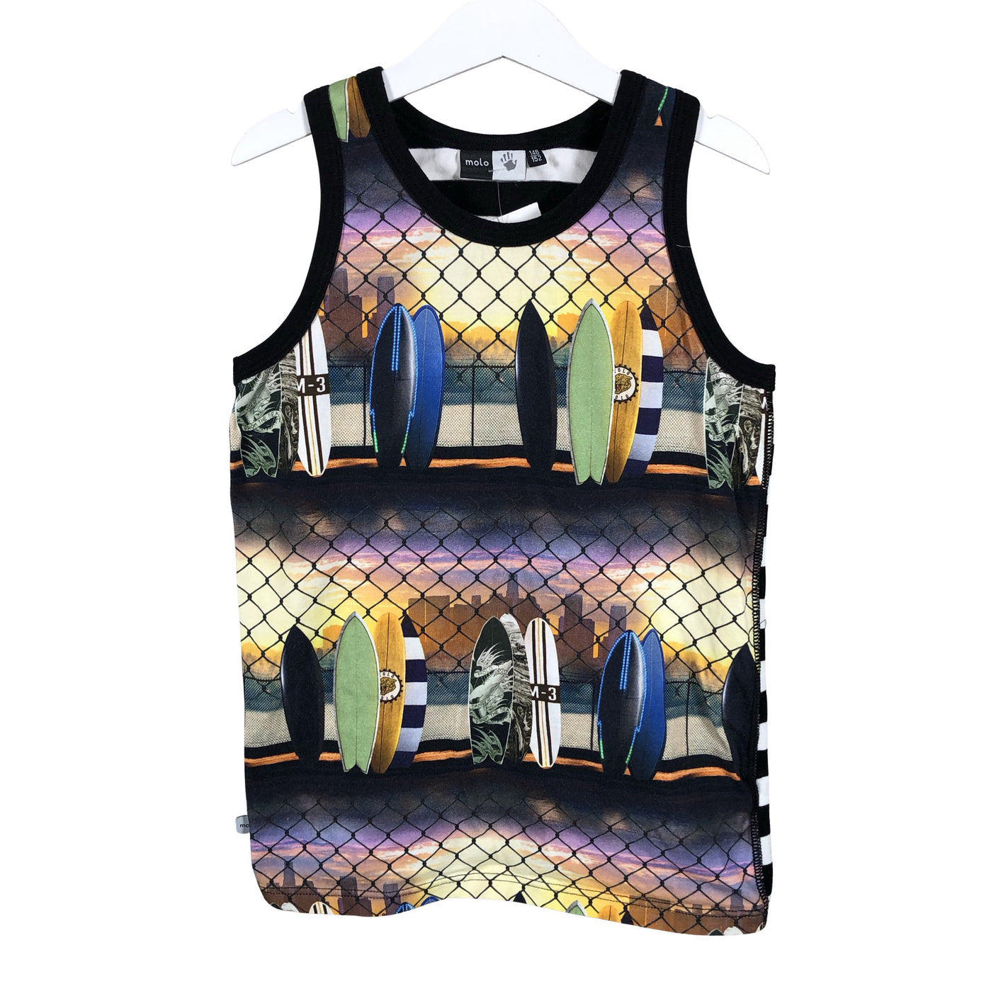 Poikien Molo Kids - Hihaton paita, koko 146 - 152 - Musta (2)