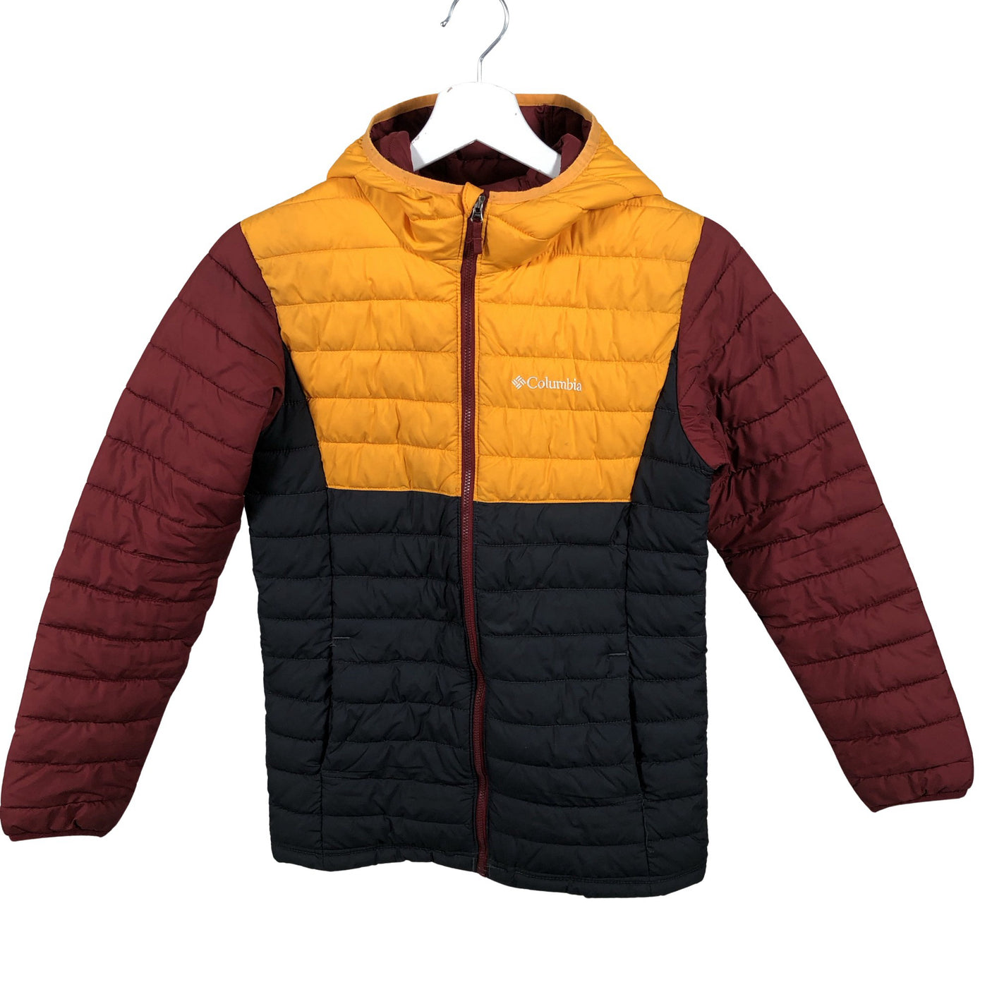 Unisex Columbia - Kevyttoppatakki, koko 158 - 164 - Keltainen (1)