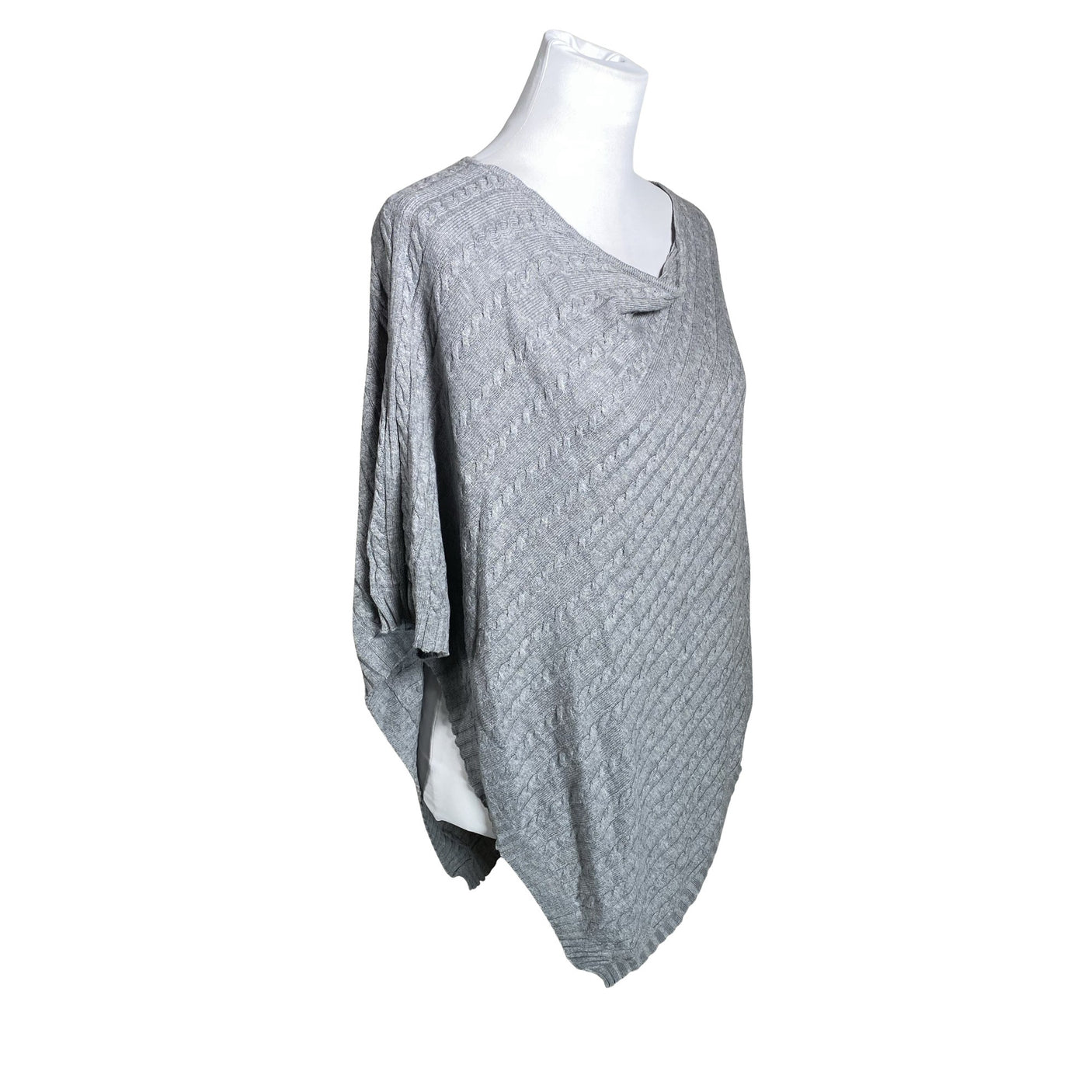 Naisten Your Face - Poncho, koko 38 - Harmaa (2)