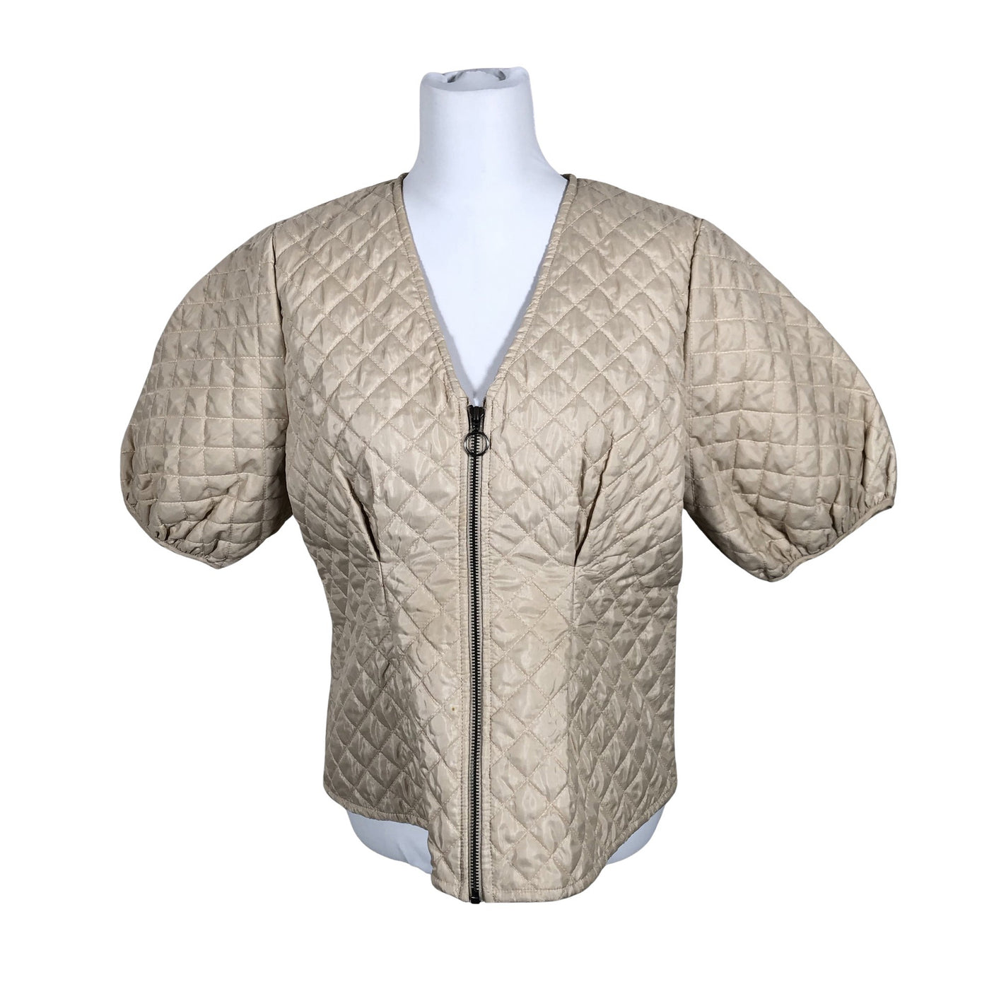 Naisten Lindex - Tikkitakki, koko 38 - Beige (1)