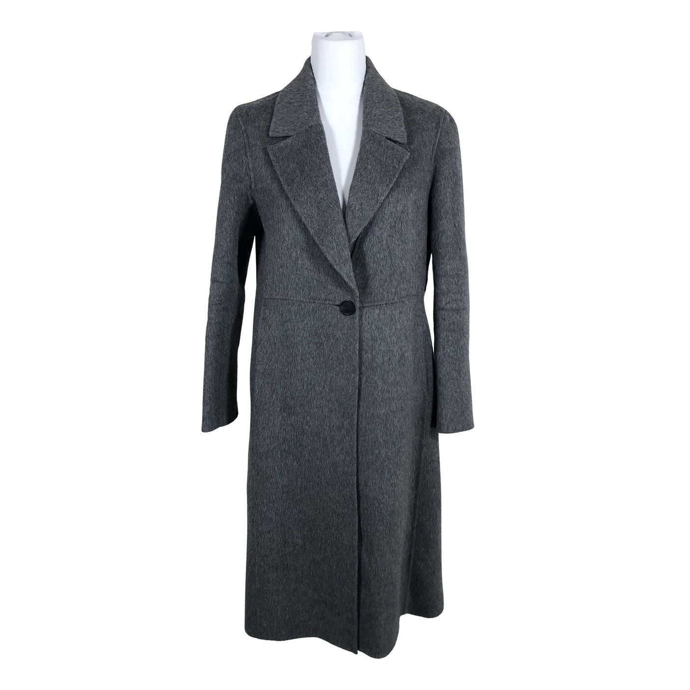 Naisten Massimo Dutti - Villakangastakki, koko 38 - Harmaa (2)