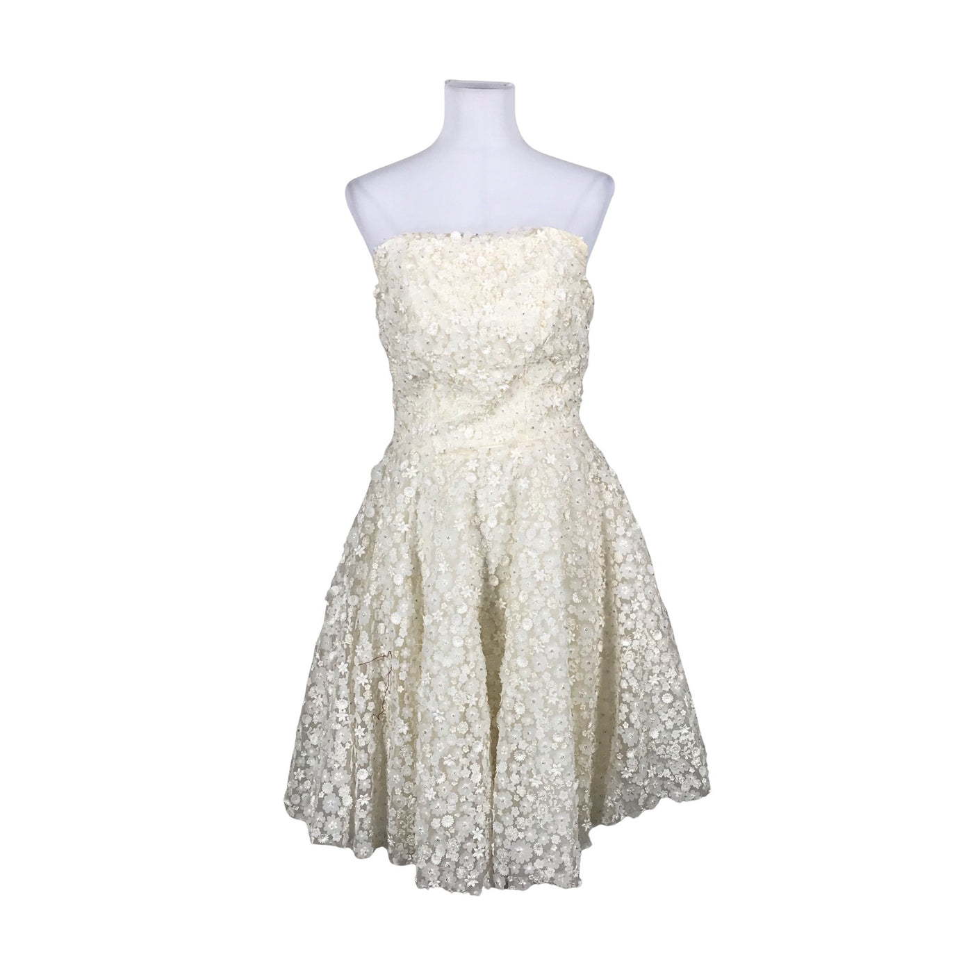 Naisten Muotikuu - Juhlamekko, koko 36 - Valkoinen (1)