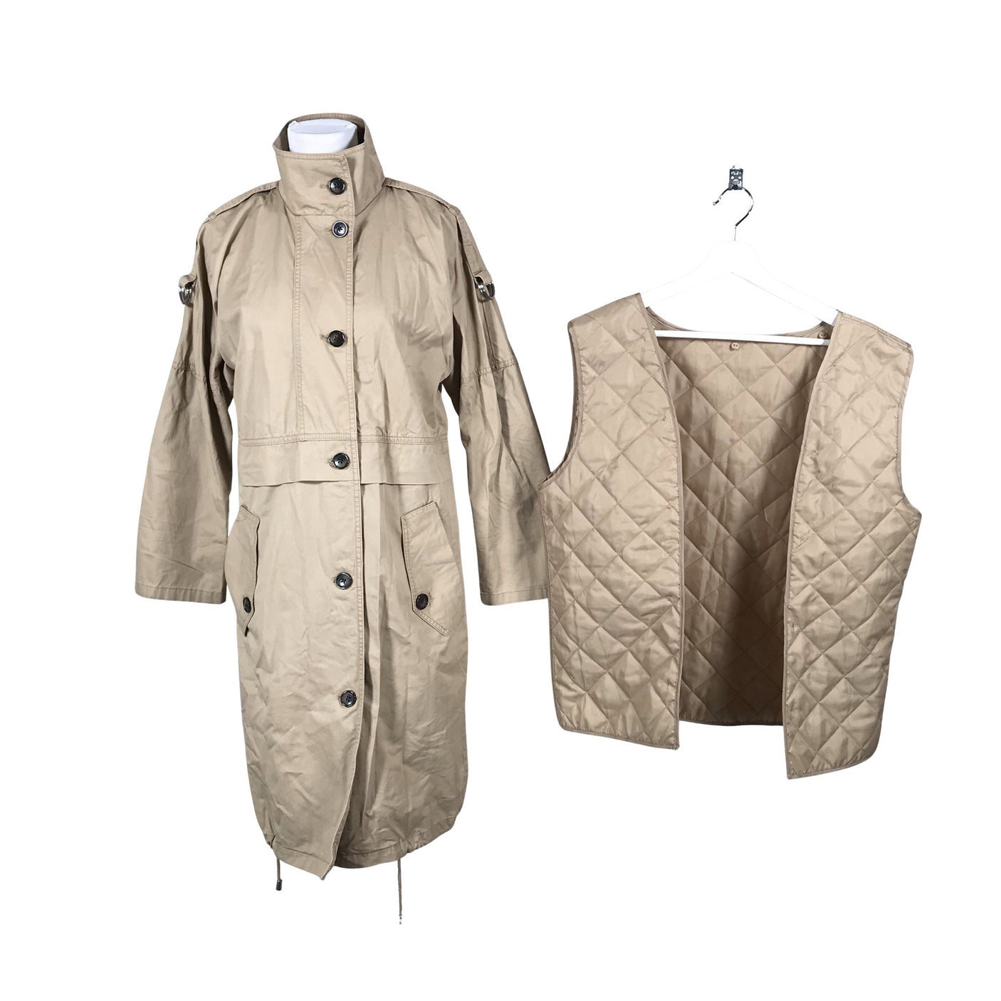 Naisten Marks&Spencer - Trenssitakki, koko 38 - Ruskea (3)