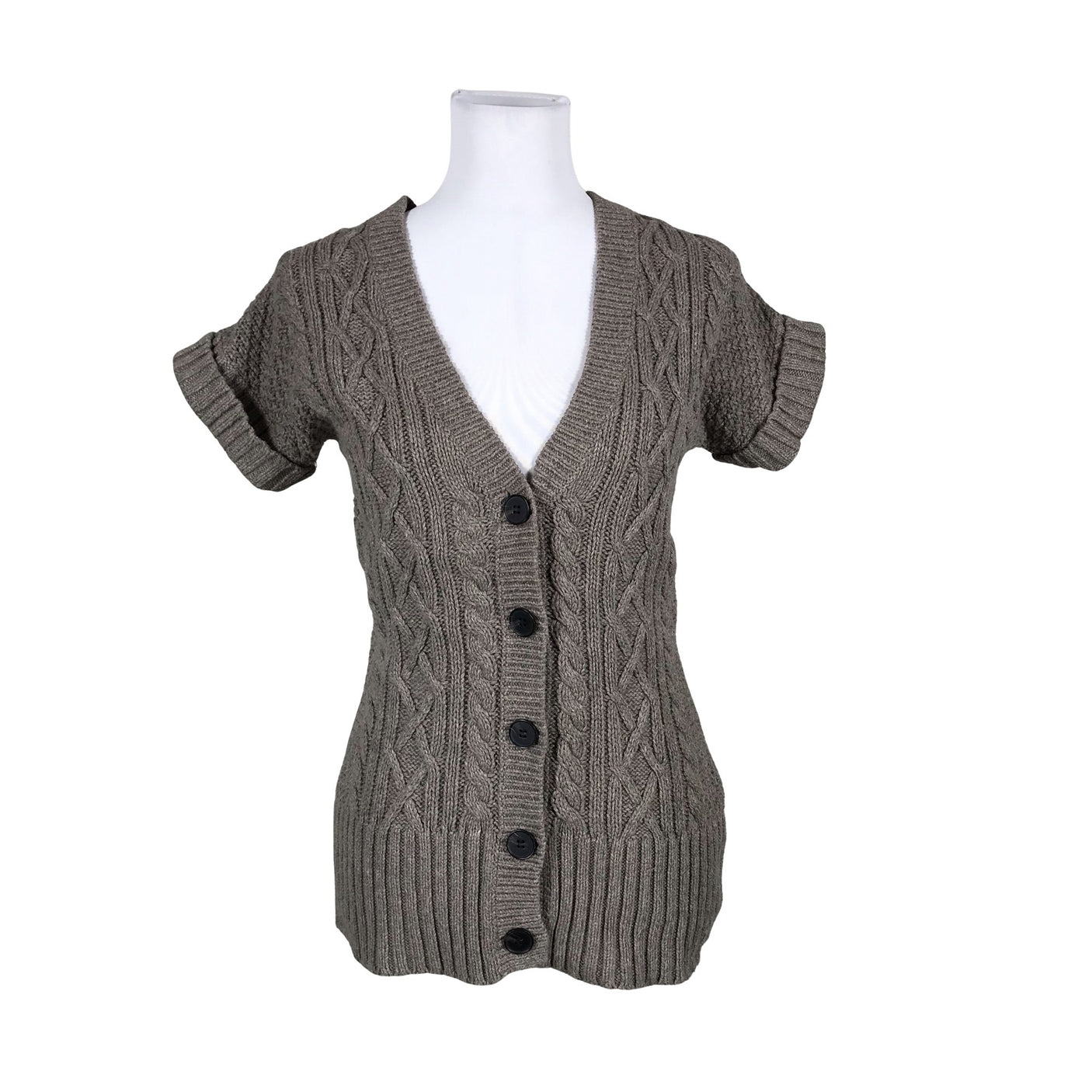 Naisten Massimo Dutti - Neuletakki, koko 38 - Ruskea (1)