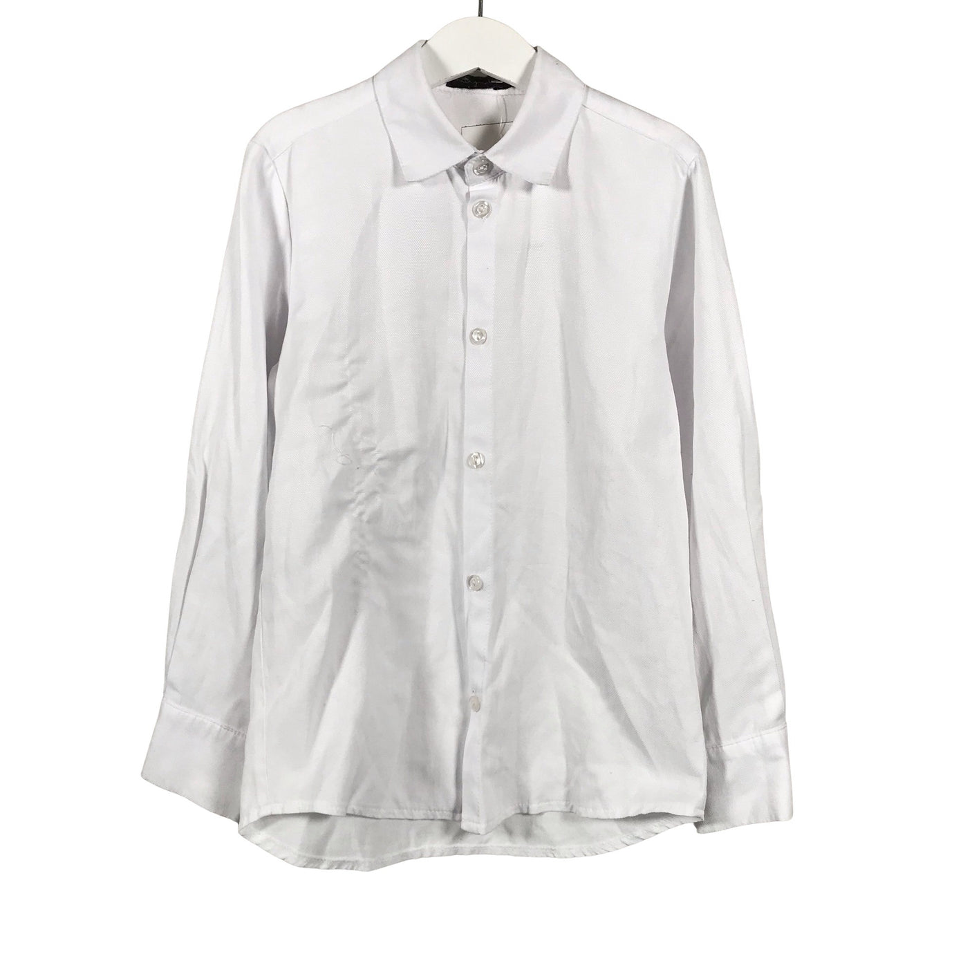 Unisex Mingnelin - Kauluspaita, koko 134 - 140 - Valkoinen (1)