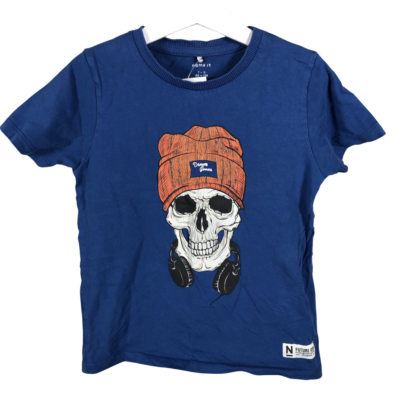 Unisex Name It - T-paita, koko 122 - 128 - Sininen (1)
