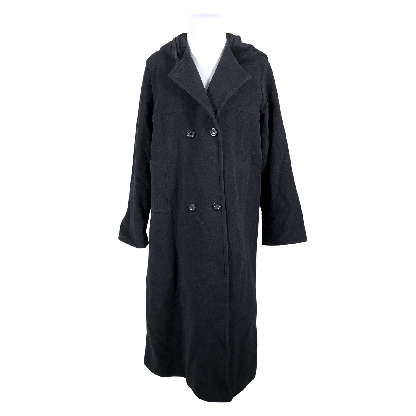 Naisten Master-Coat - Villakangastakki, koko 42 - Musta (1)
