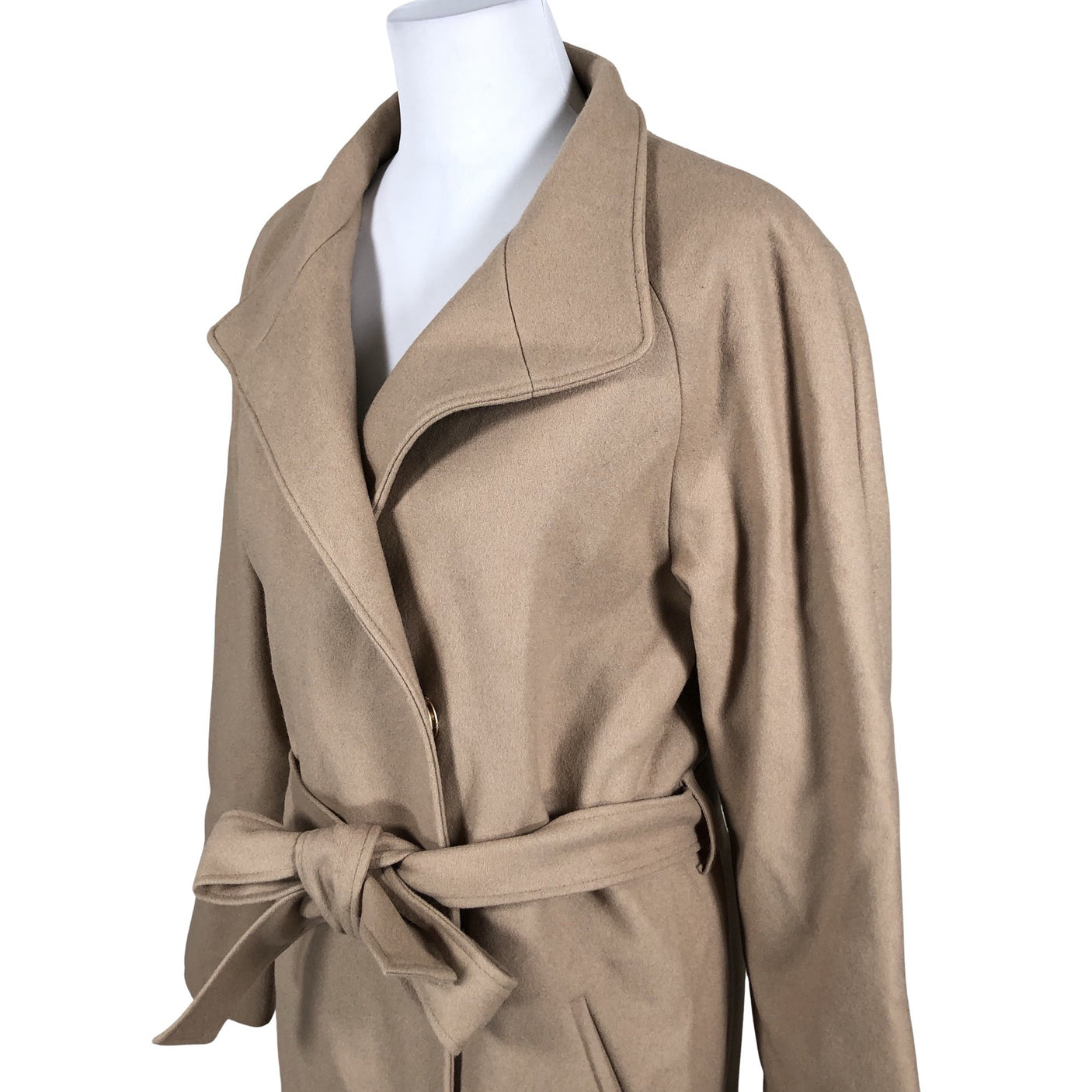 Naisten Mia & Leela - Villakangastakki, koko 40 - Beige (2)