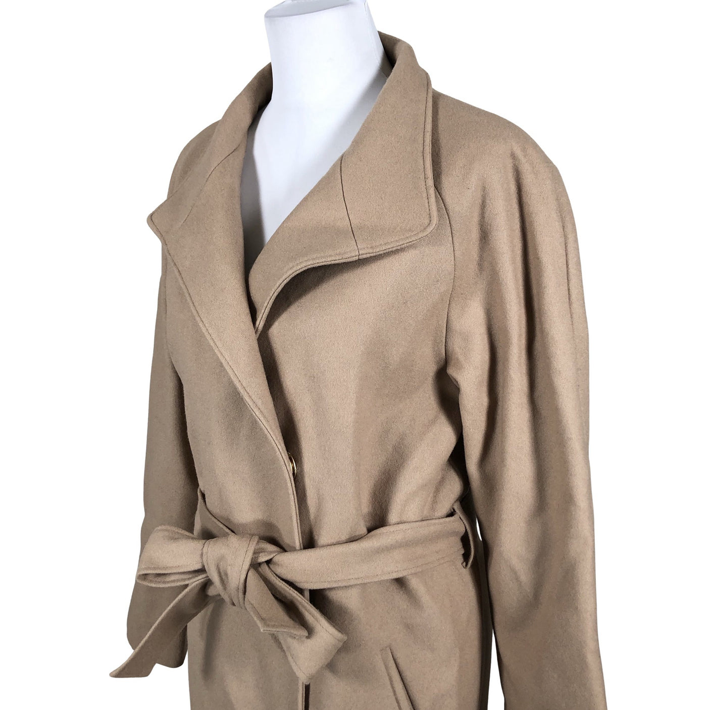 Naisten Mia & Leela - Villakangastakki, koko 40 - Beige (3)
