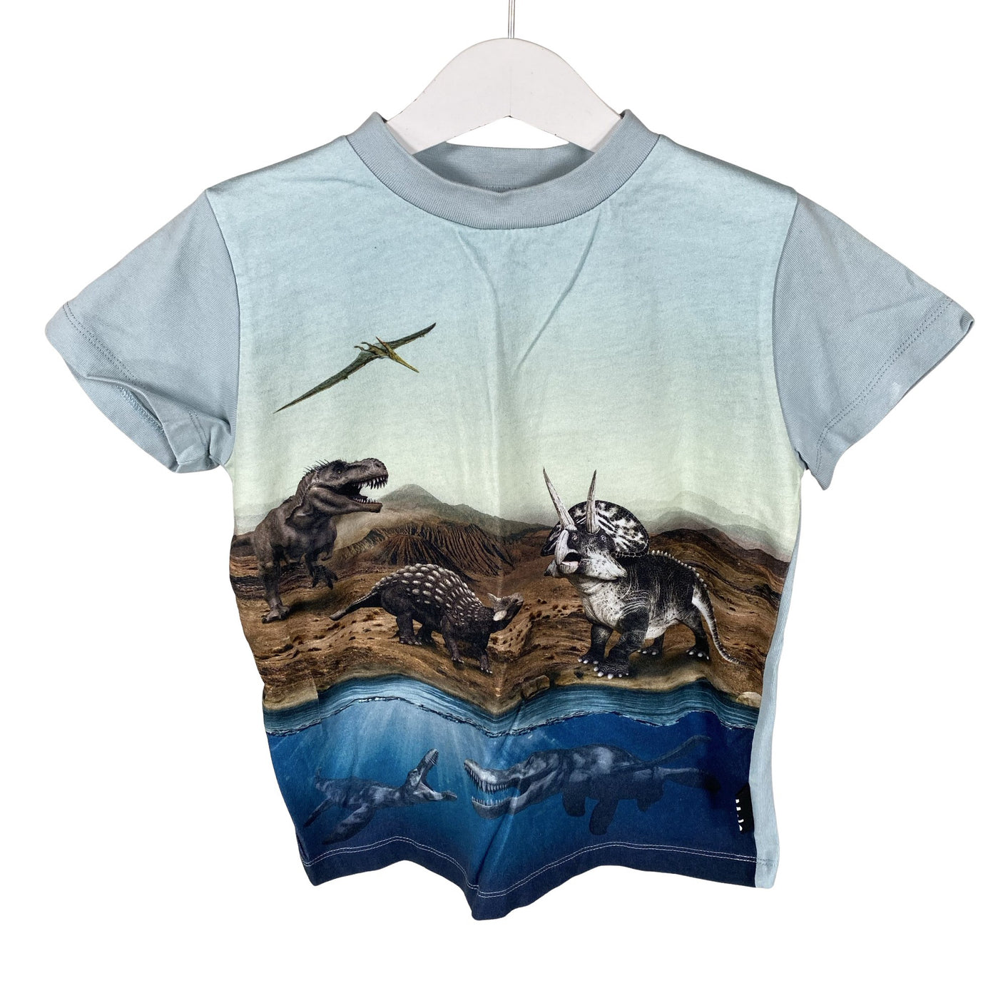 Unisex Molo Kids - T-paita, koko 104 - 110 - Vaaleansininen (1)