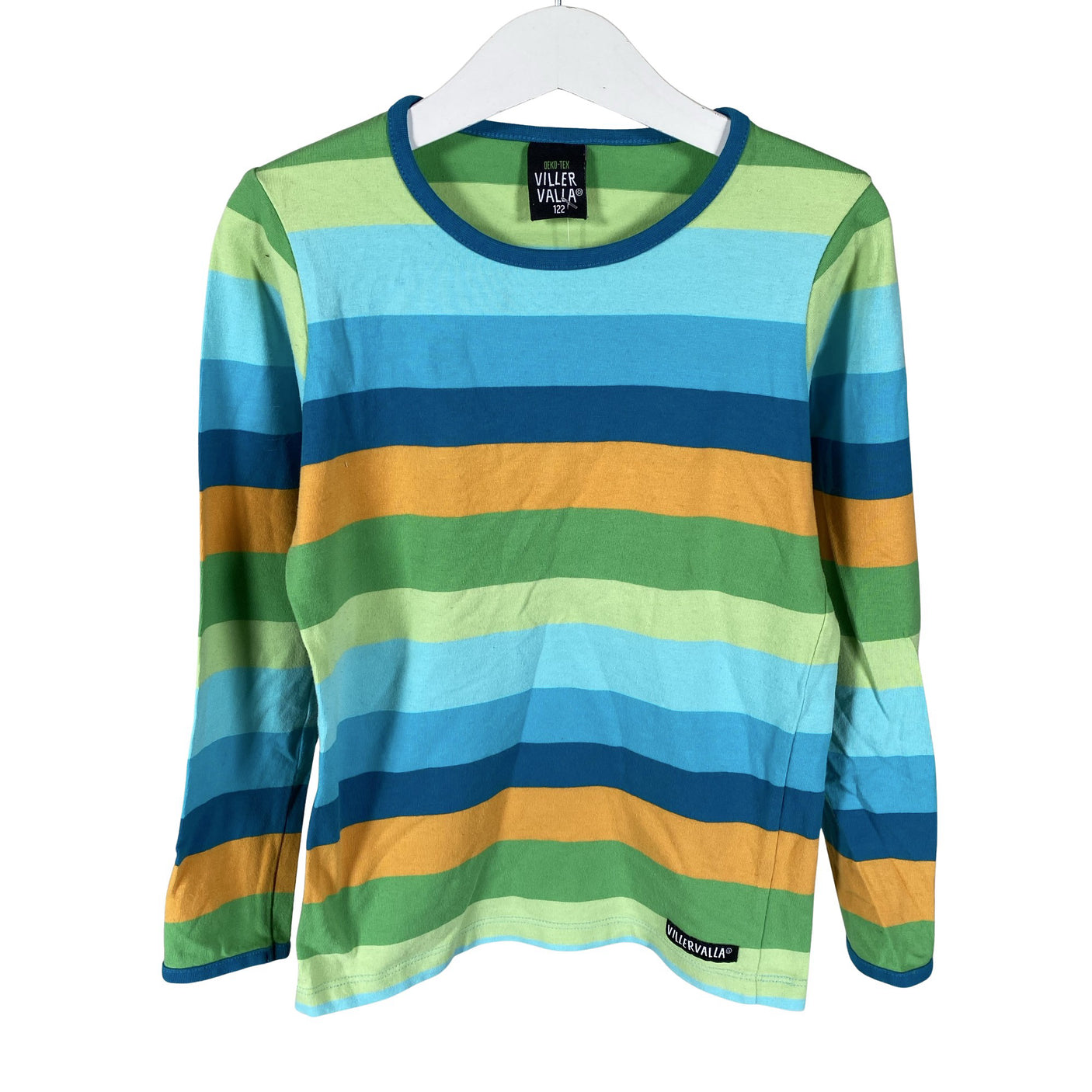 Unisex Villervalla - Trikoopaita, koko 116 - 122 - Sininen (1)