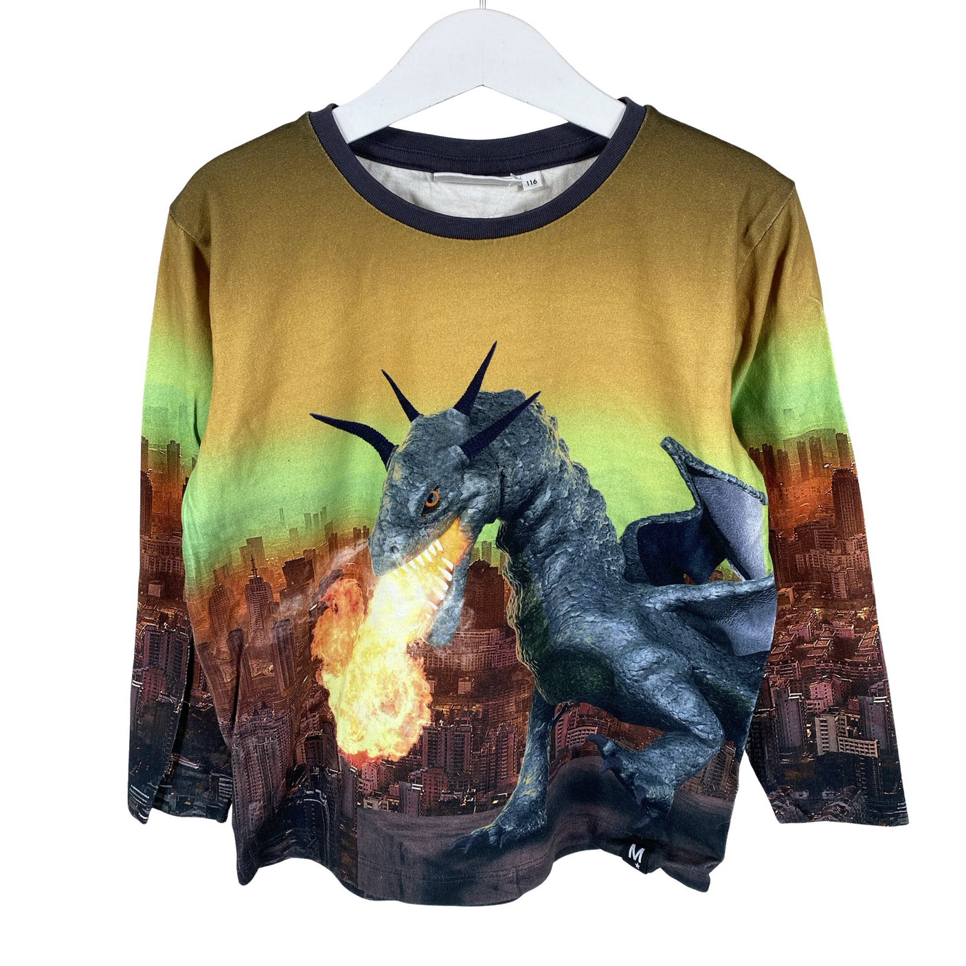 Unisex Molo Kids - Trikoopaita, koko 110 - 116 - Harmaa (1)