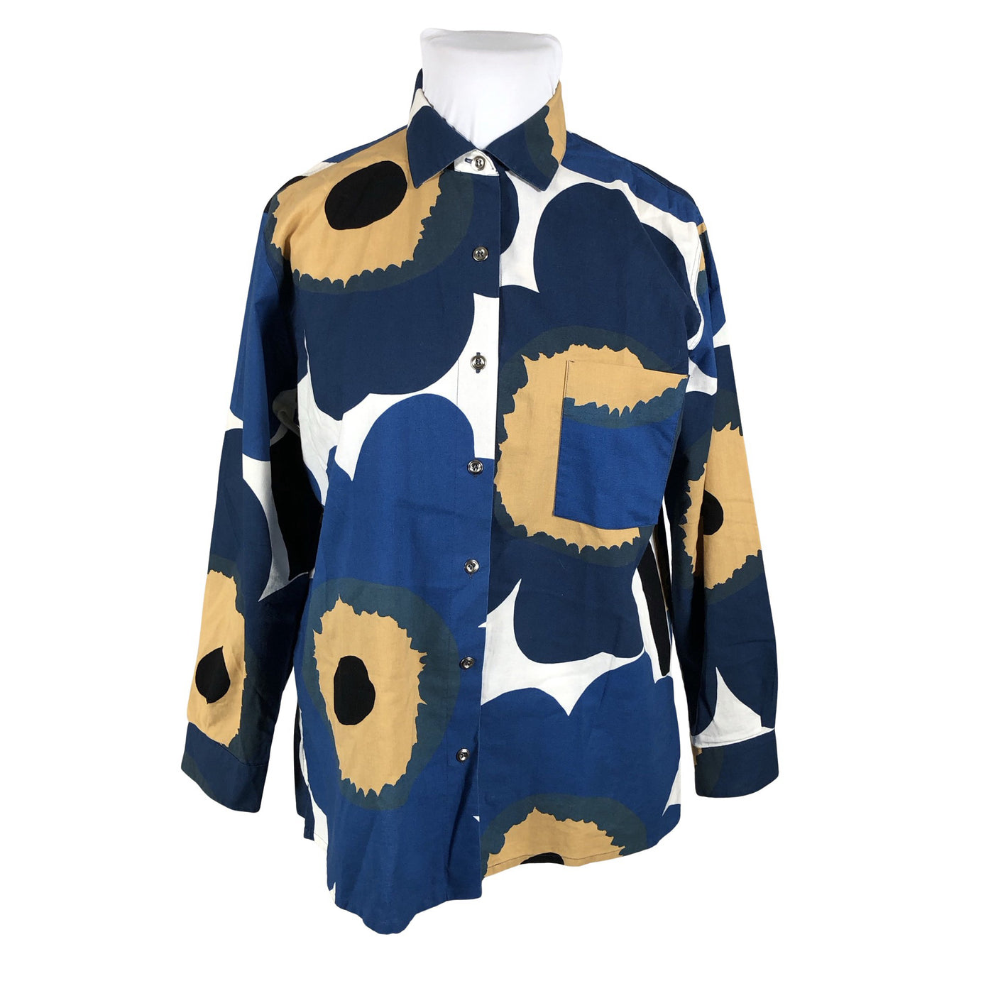 Naisten Marimekko - Kauluspaita, koko 42 - Sininen (1)