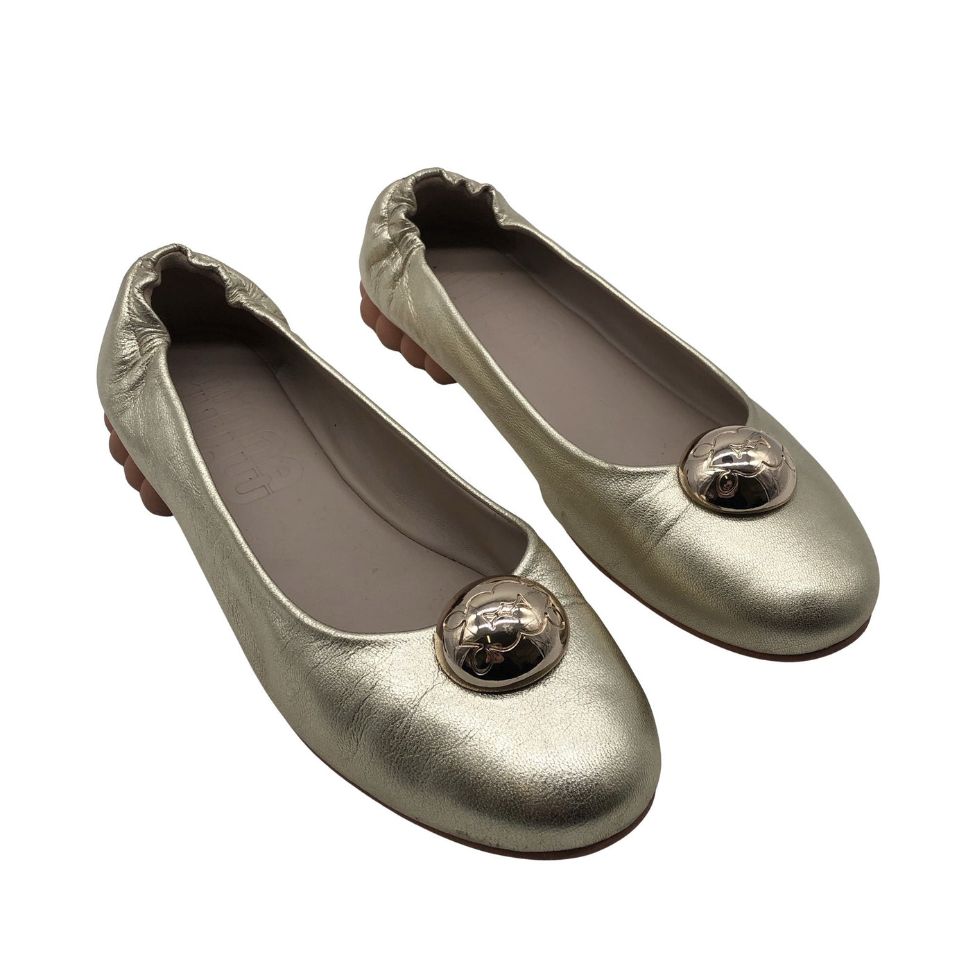 Naisten MINNA MINNA by Minna Parikka - Ballerinat, koko 40 - Kulta (3)