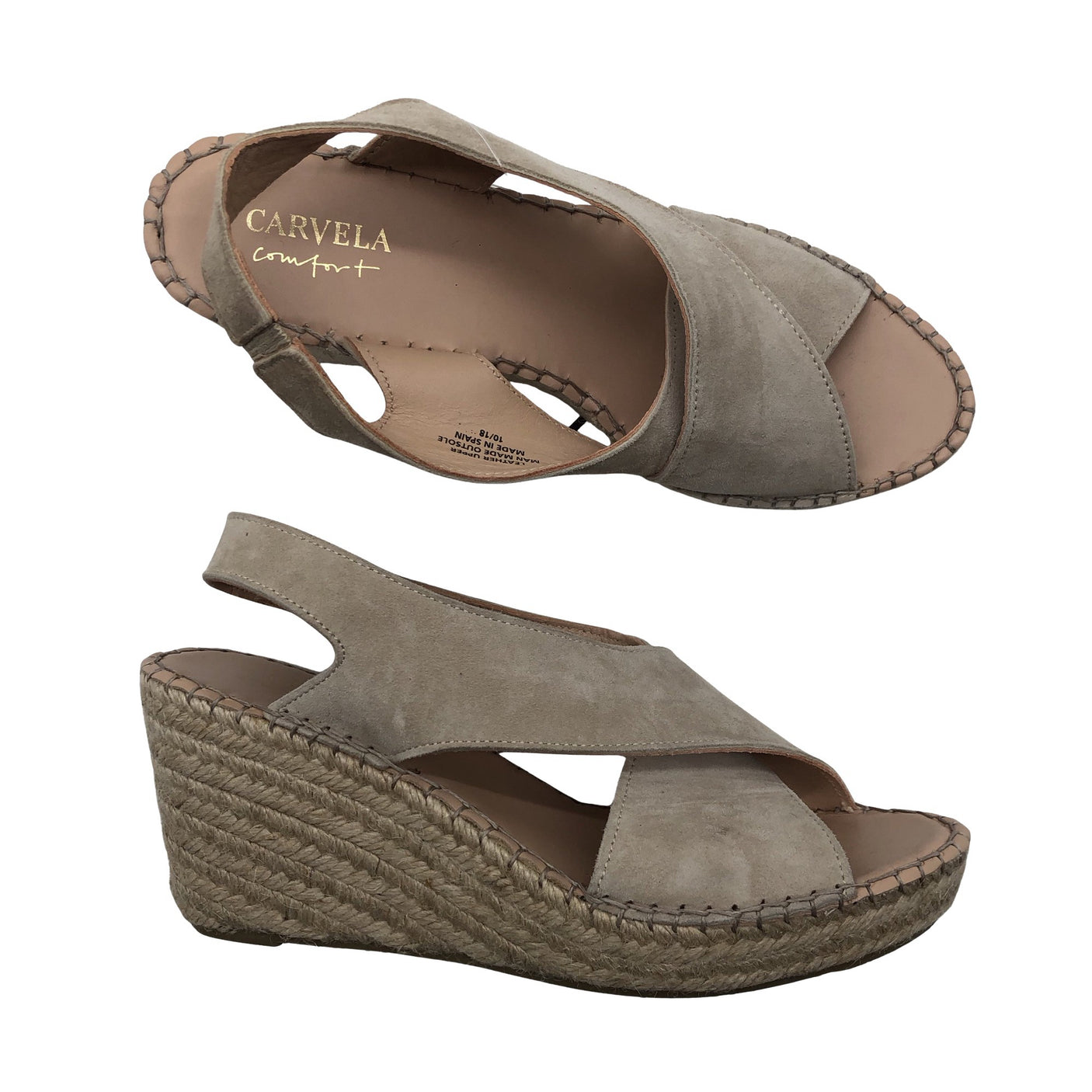 Naisten Carvela - Kiilakorkosandaalit, koko 38 - Beige (1)