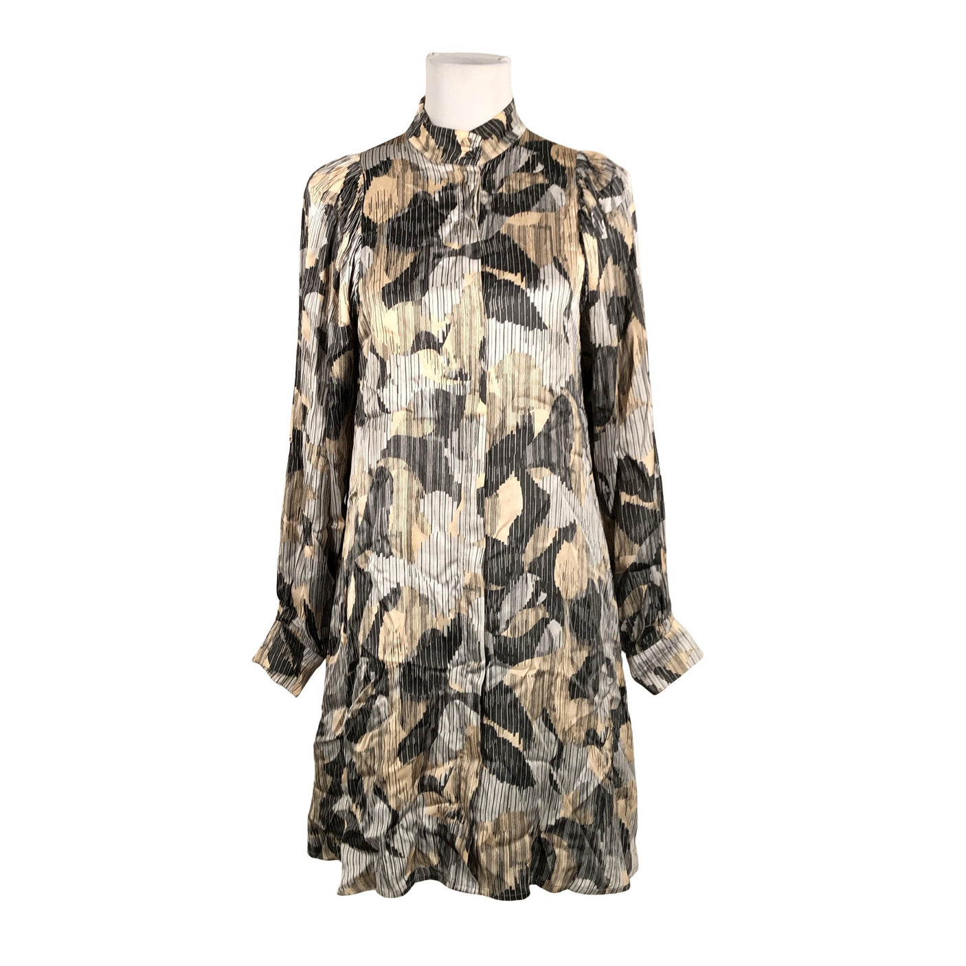 Naisten Bruuns Bazaar - Sifonkimekko, koko 36 - Beige (1)