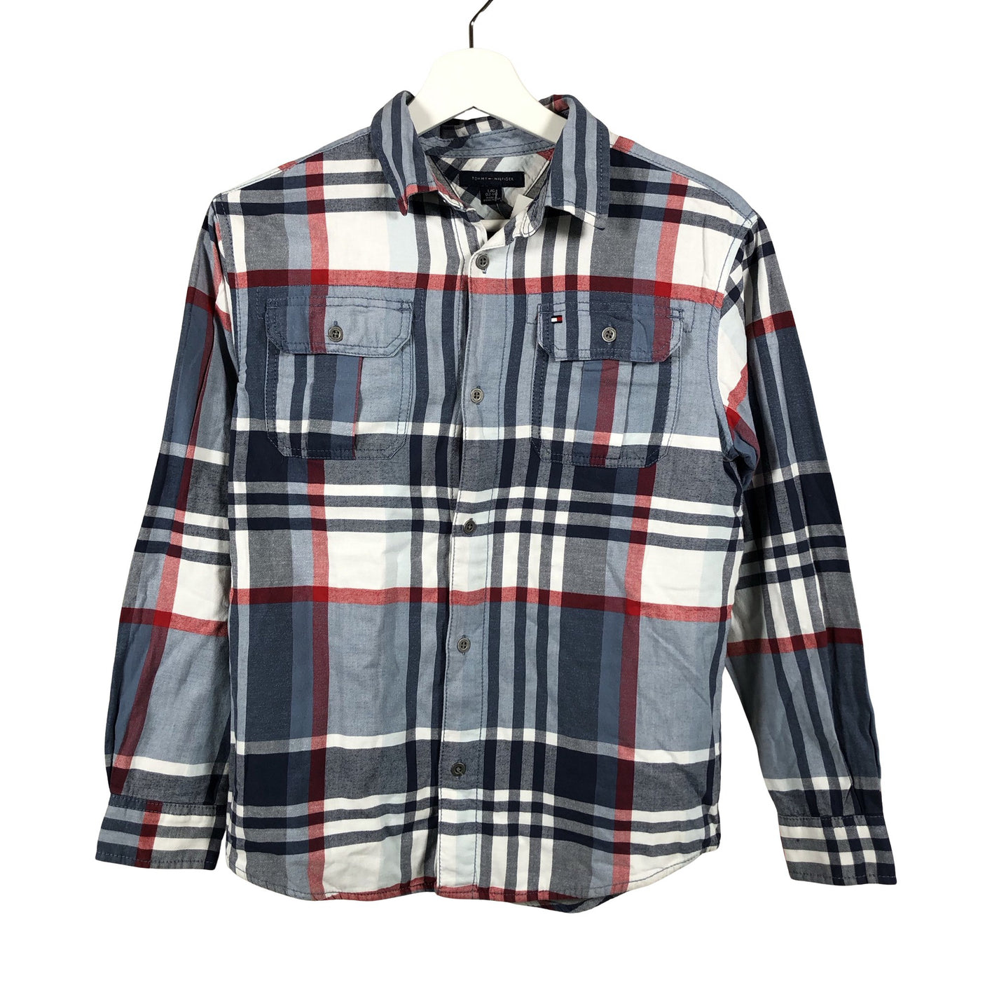 Poikien Tommy Hilfiger - Flanellipaita, koko 152 - 158 - Vaaleansininen (1)