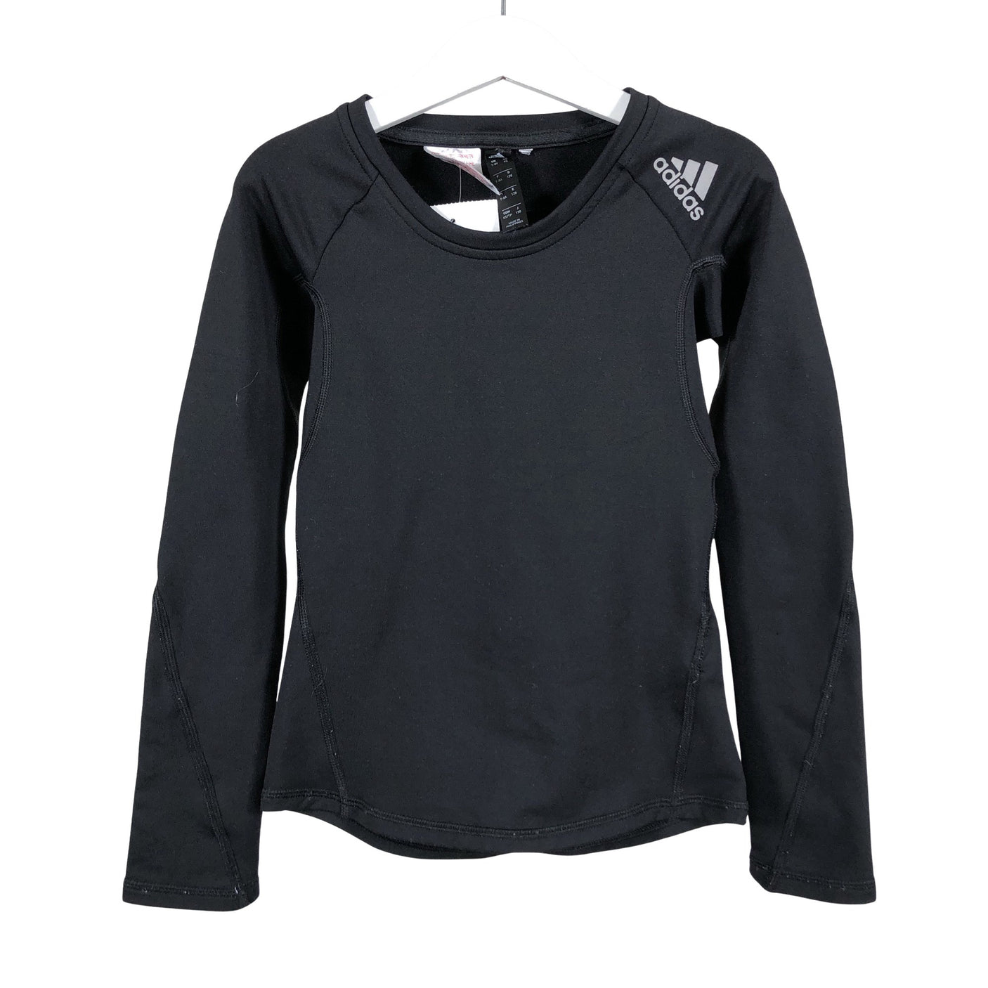 Tyttöjen Adidas - Urheilupaita, pitkät hihat, koko 122 - 128 - Musta (1)