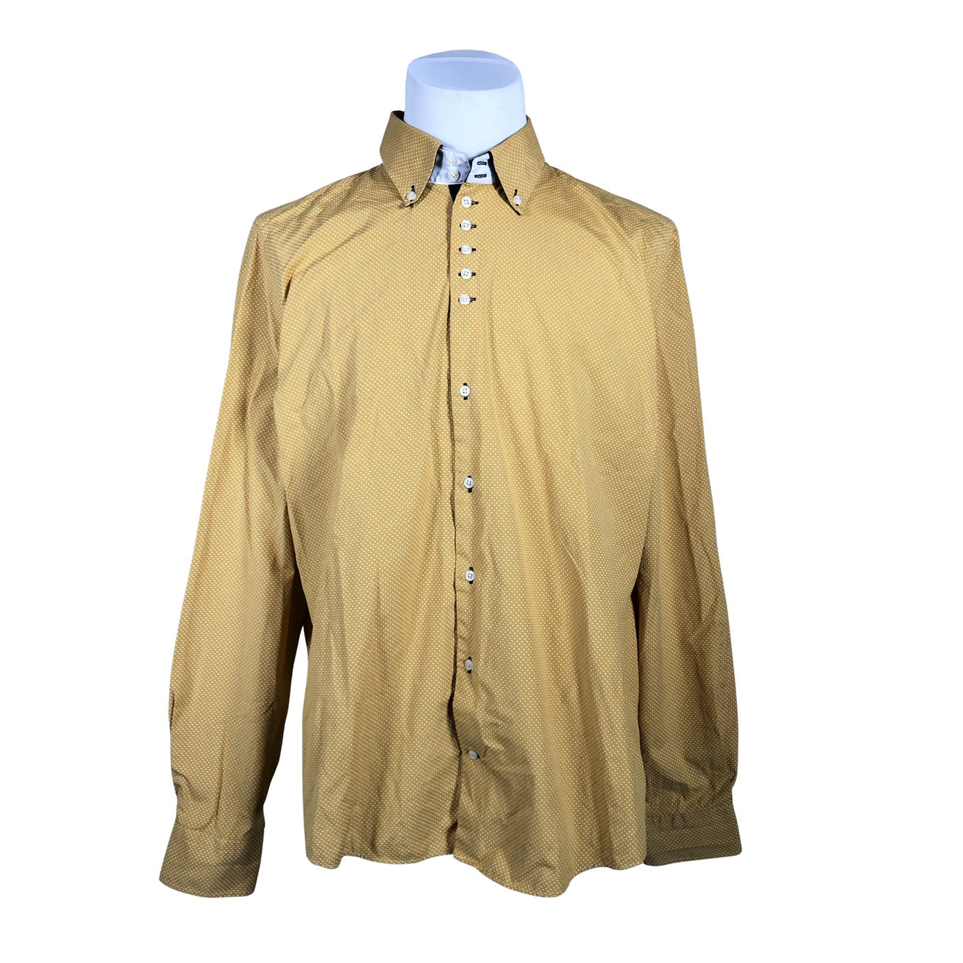 Miesten 7Camicie - Kauluspaita, koko XXXL - Keltainen (1)