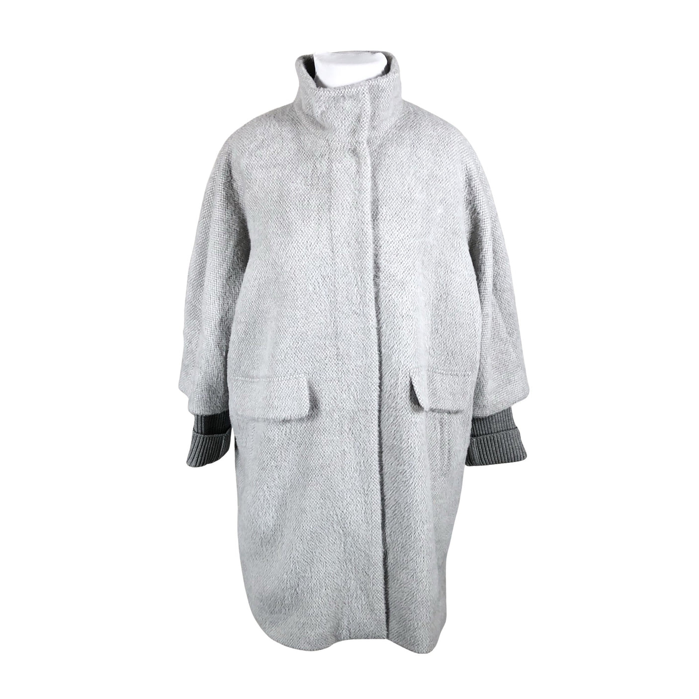 Naisten Comma - Villakangastakki, koko 46 - Harmaa (2)