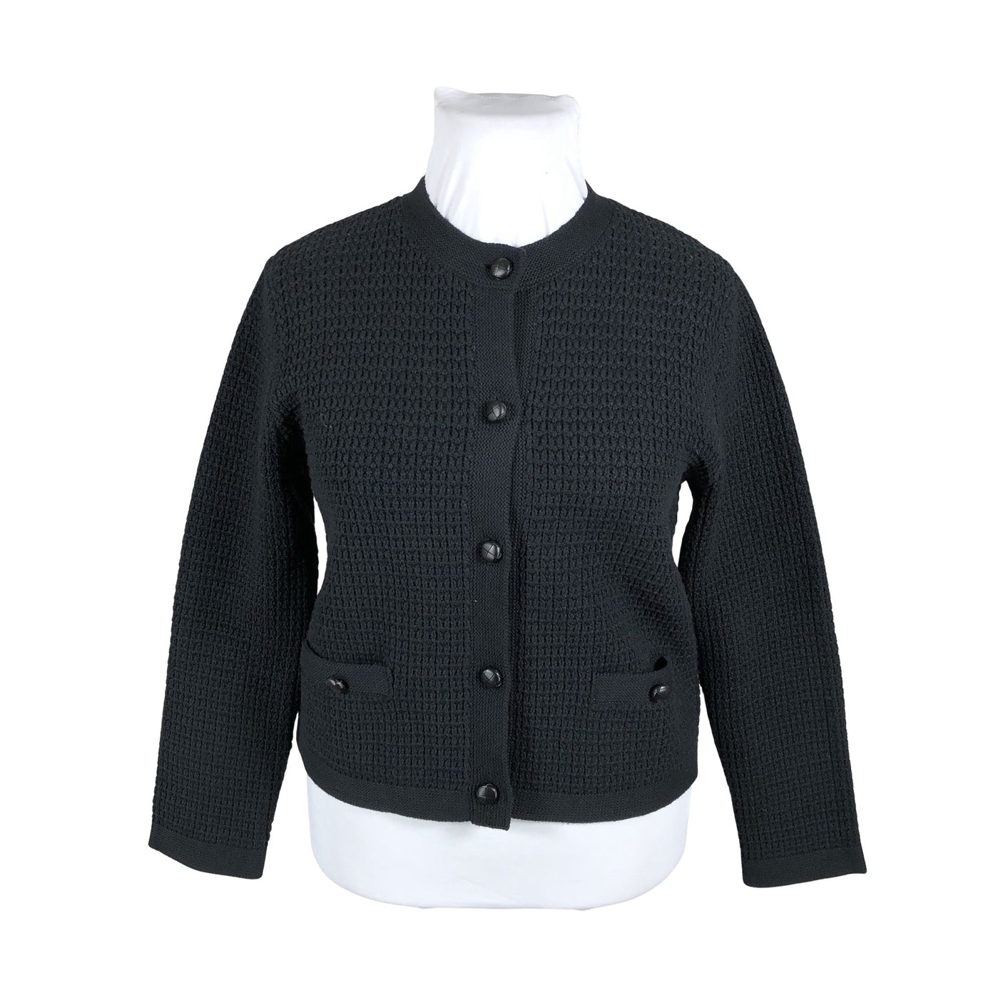 Naisten Uniqlo - Neuletakki, koko 40 - Musta (2)