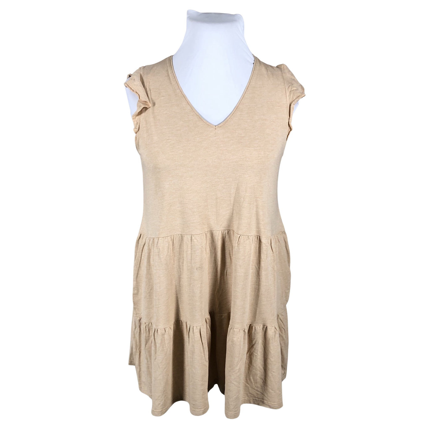 Naisten Nanso - Trikoomekko, koko 42 - Beige (1)