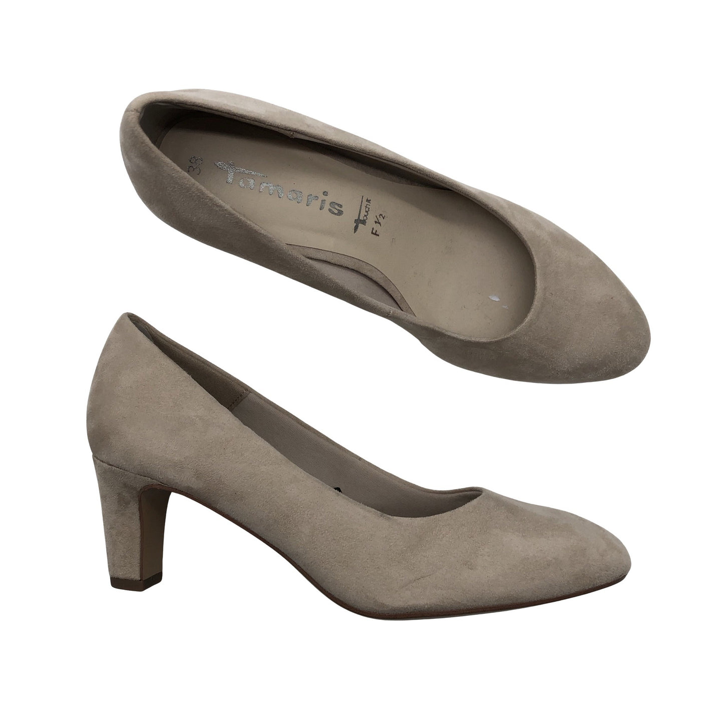 Naisten Tamaris - Korkokengät, koko 38 - Beige (2)