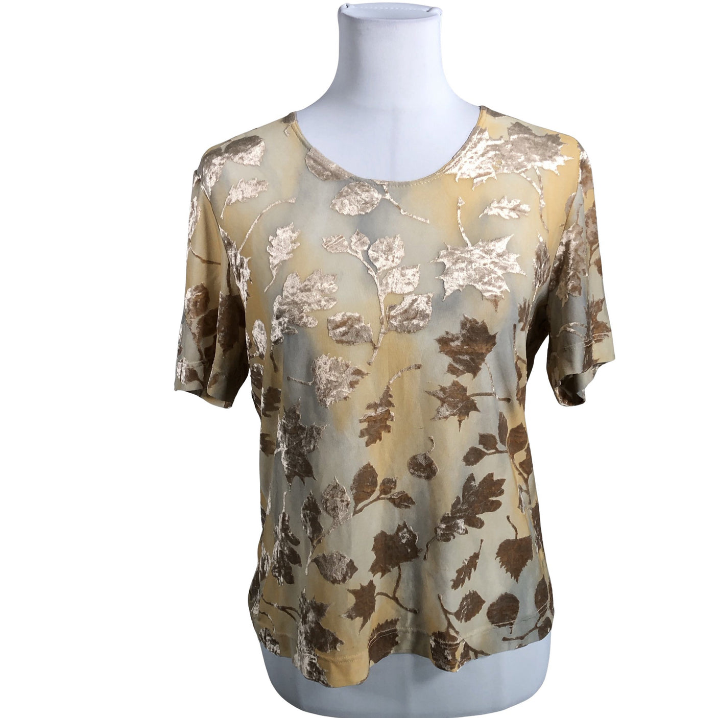 Naisten Voglia - Lyhythihainen pusero, koko 40 - Beige (1)