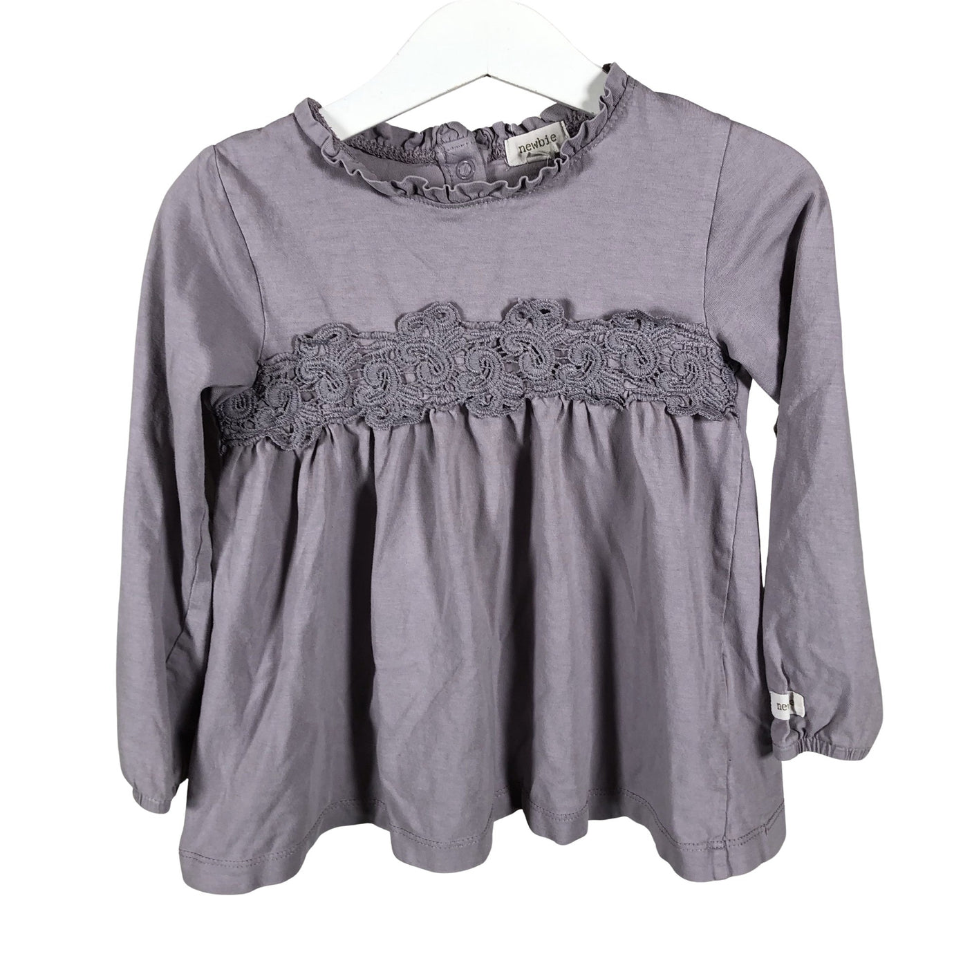 Tyttöjen Newbie - Trikoopaita, koko 98 - 104 - Violetti (1)