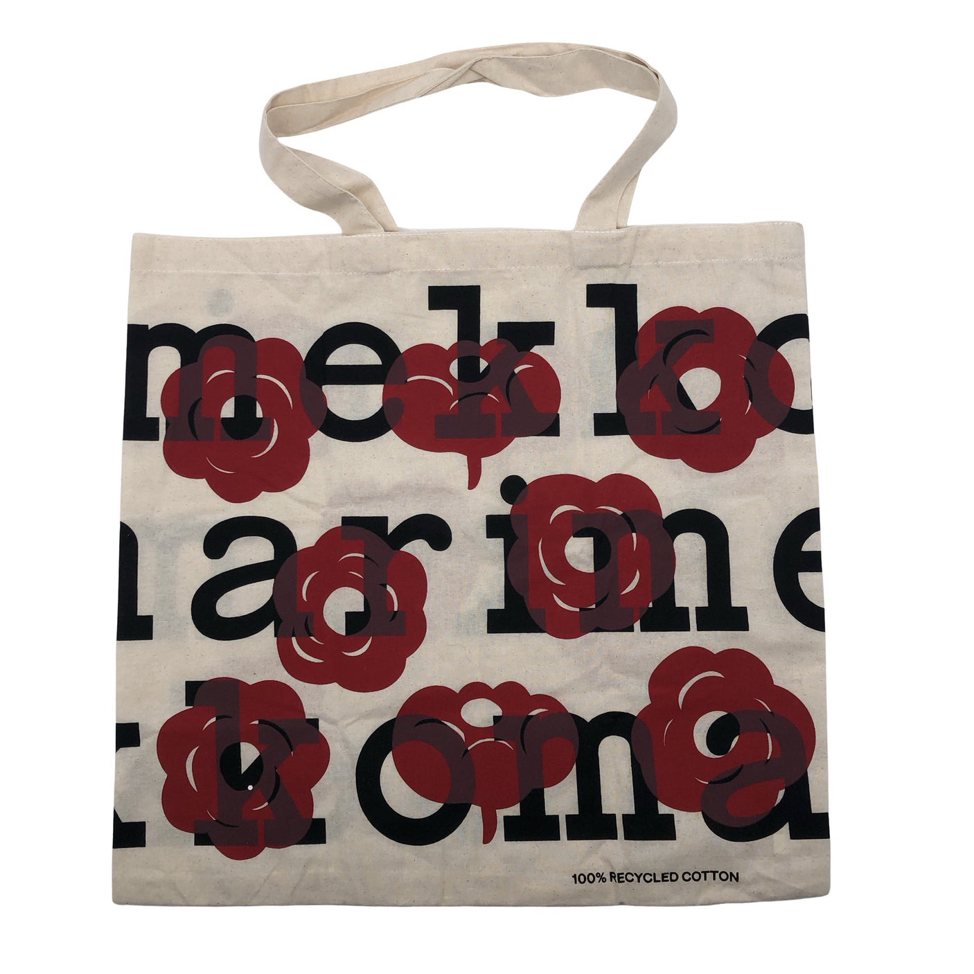 Unisex Marimekko - Ostoskassi, koko Maxi - Punainen (4)