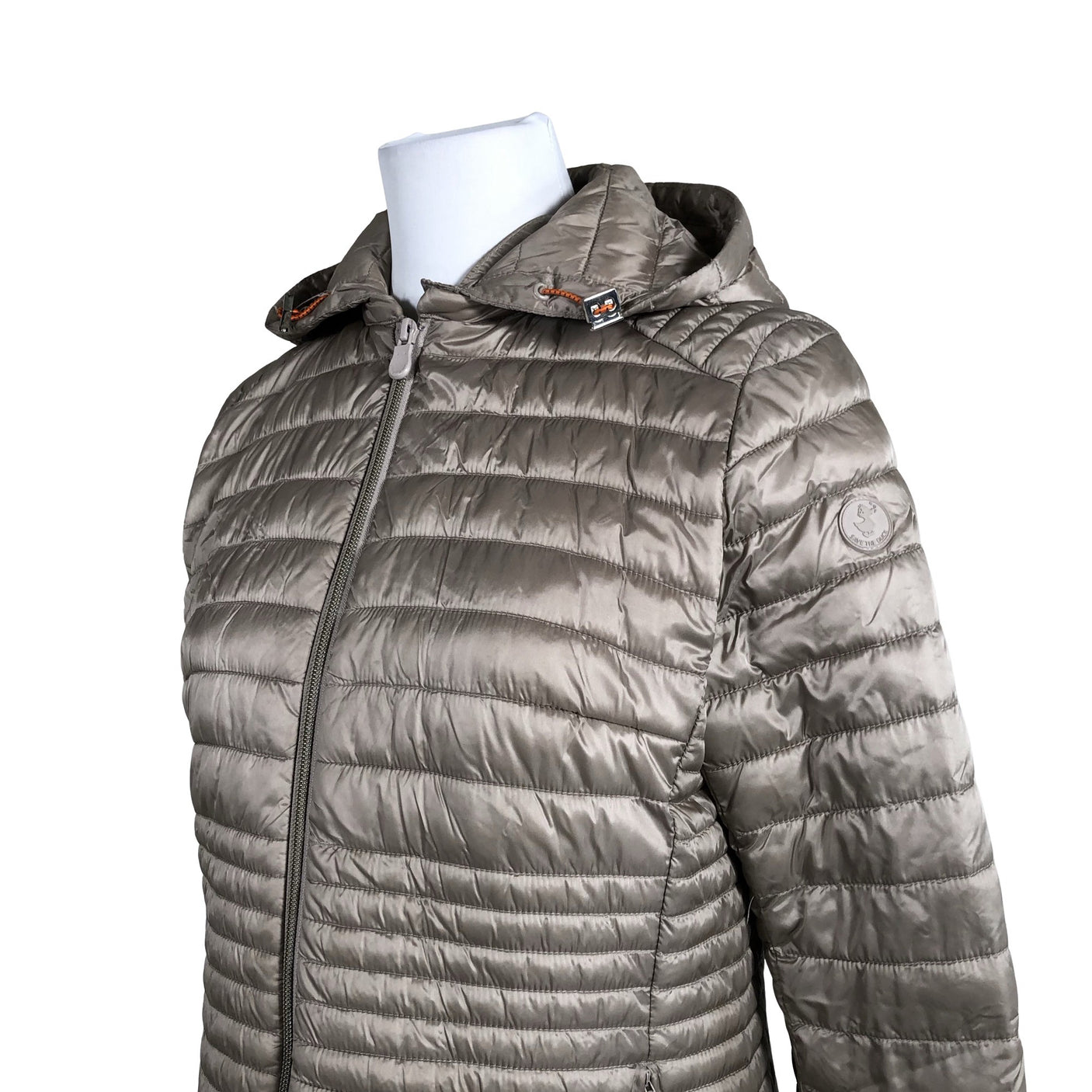 Naisten Save The Duck - Kevyttoppatakki, koko 38 - Beige (2)
